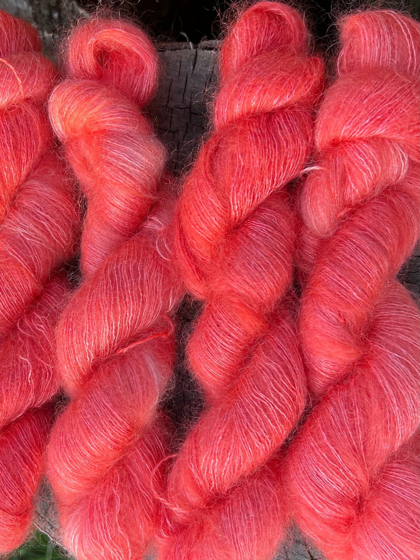 Håndfarvet silkemohair 60/40