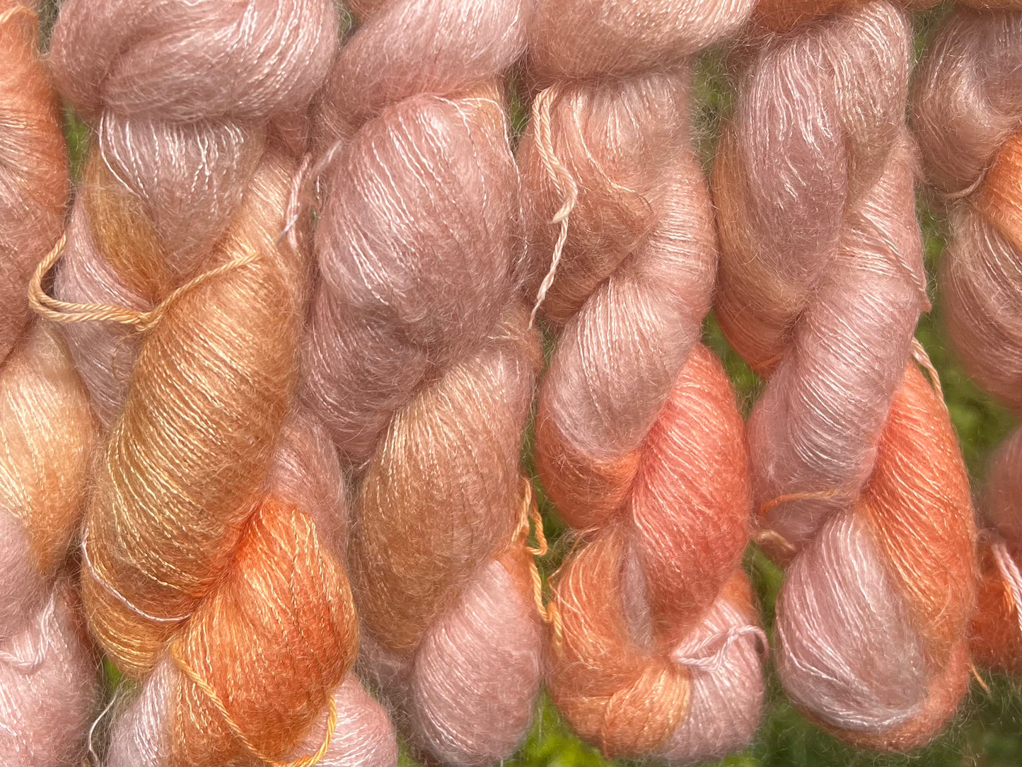 Håndfarvet silkemohair 60/40