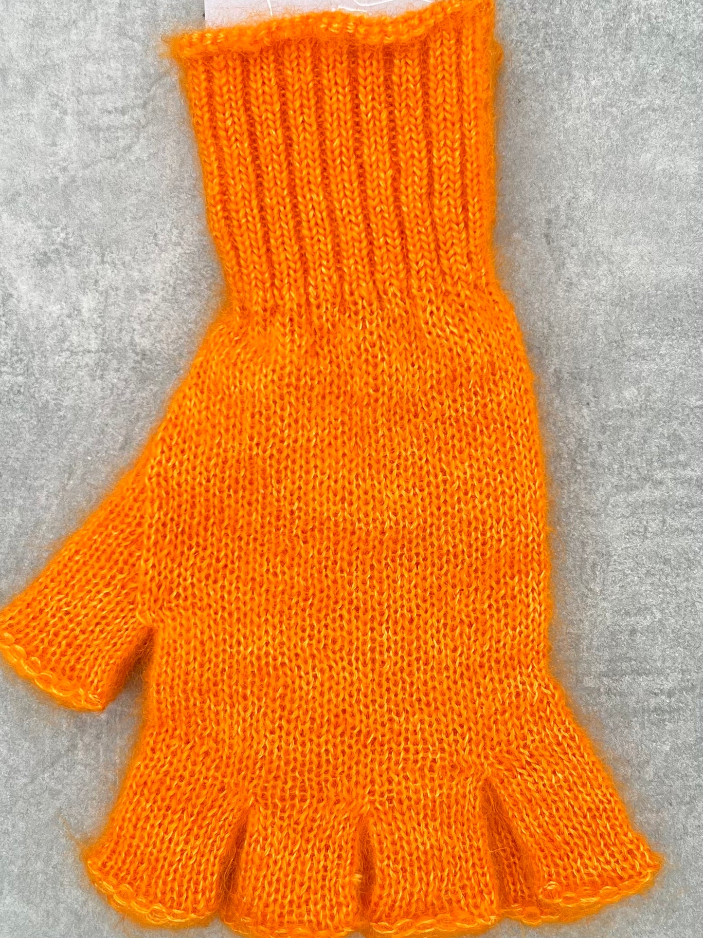 Fingerløse handsker i mohair og silke