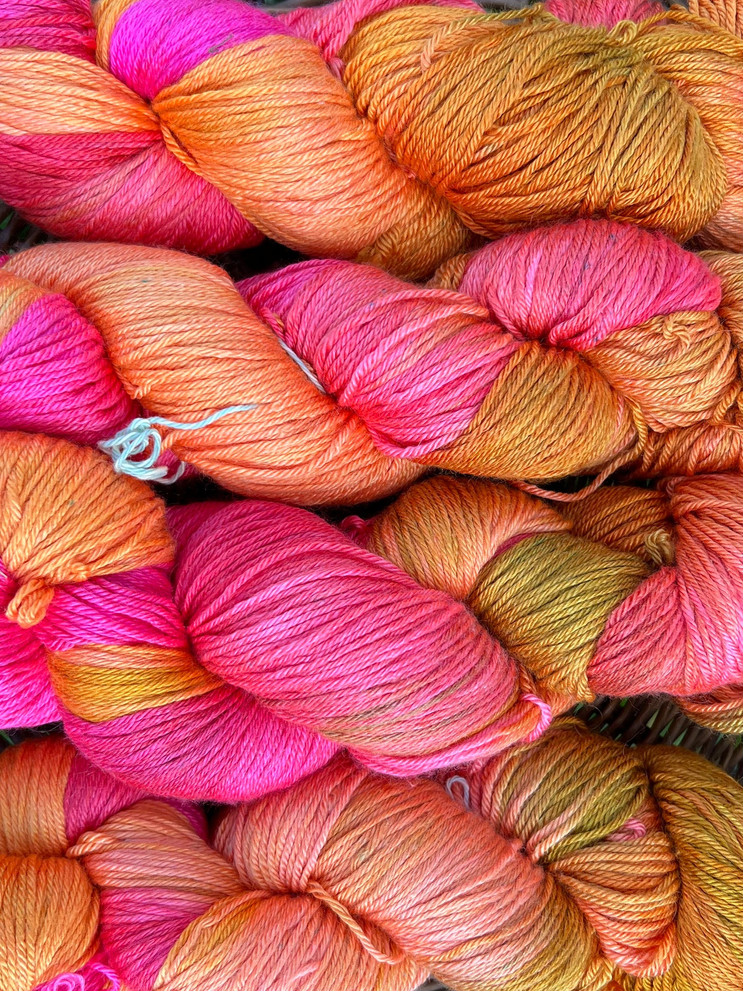 Håndfarvet merino og morbærsilke