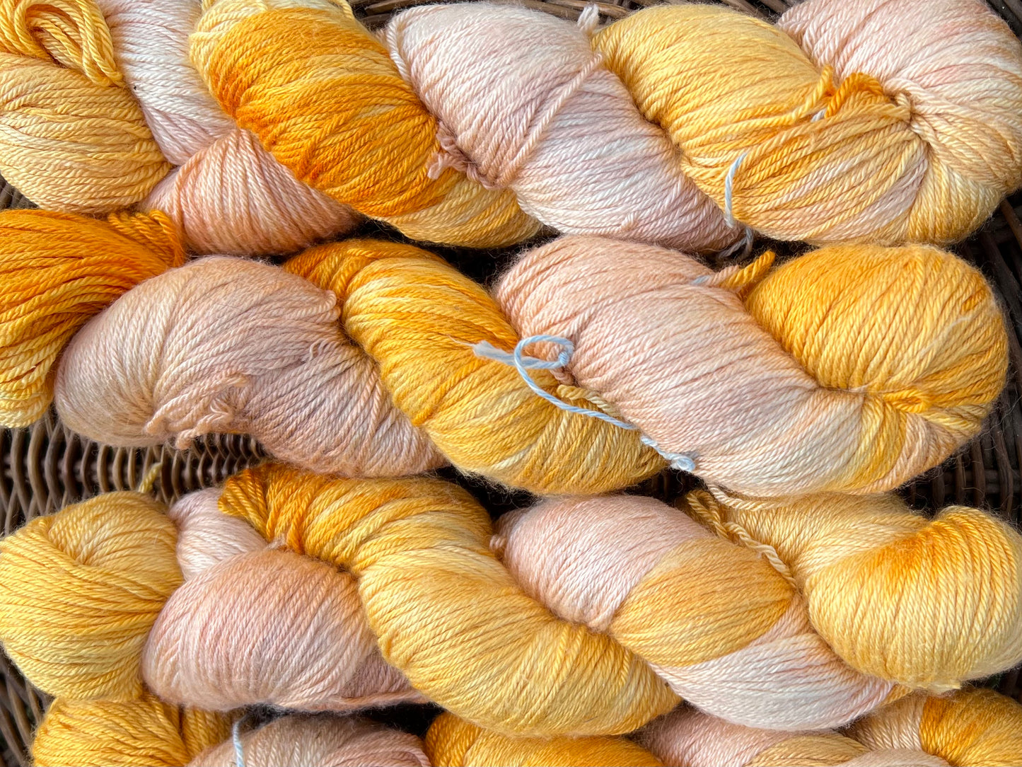 Håndfarvet merino og morbærsilke