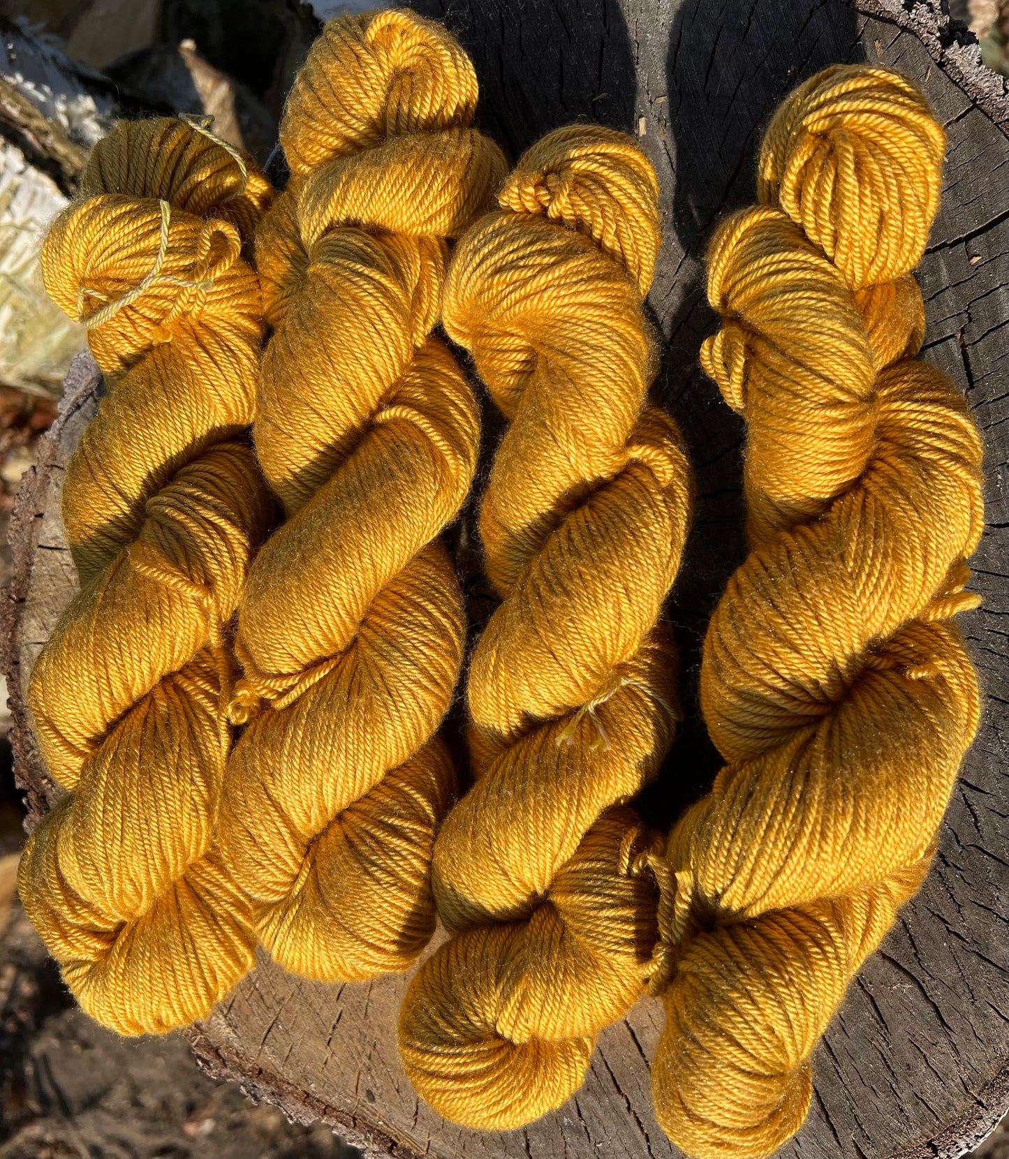 Håndfarvet merino og morbærsilke 50/50