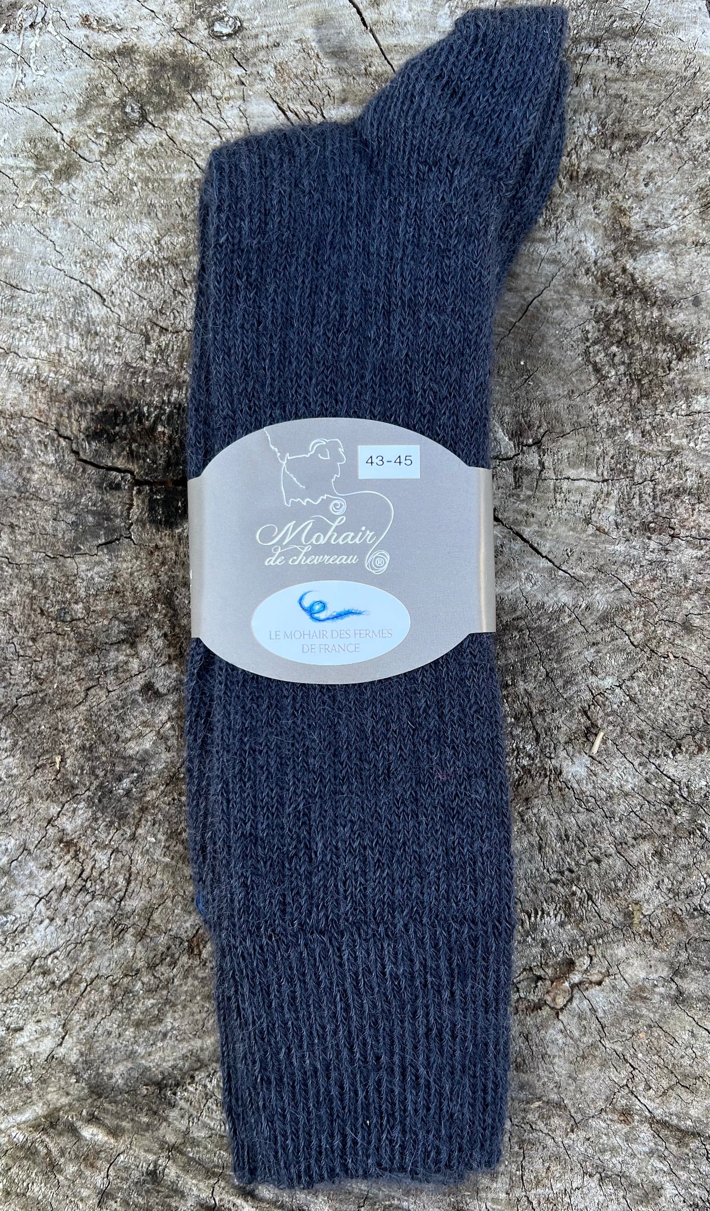 Mohairstrømper 43-45 grå
