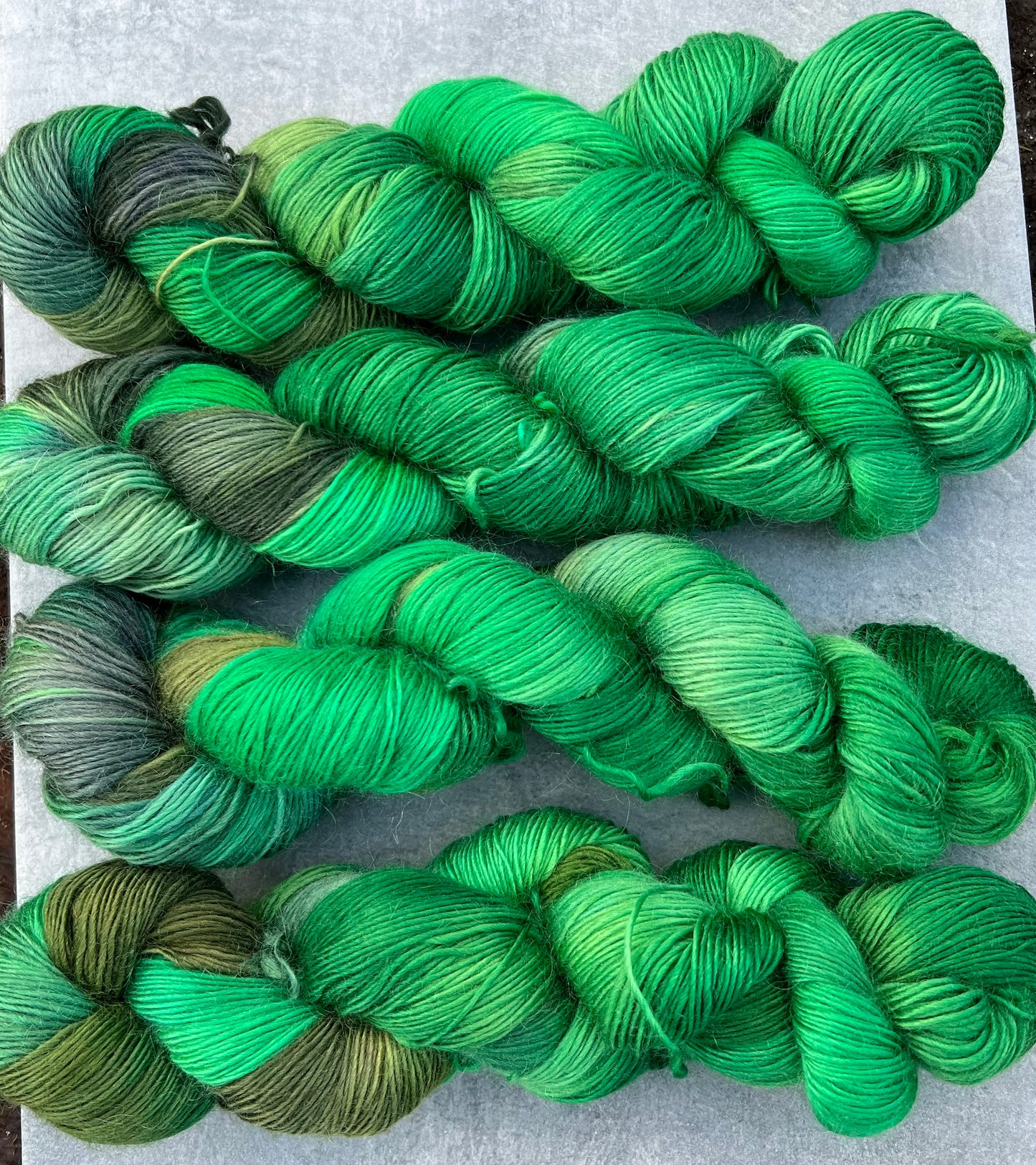 Håndfarvet merino og mohair