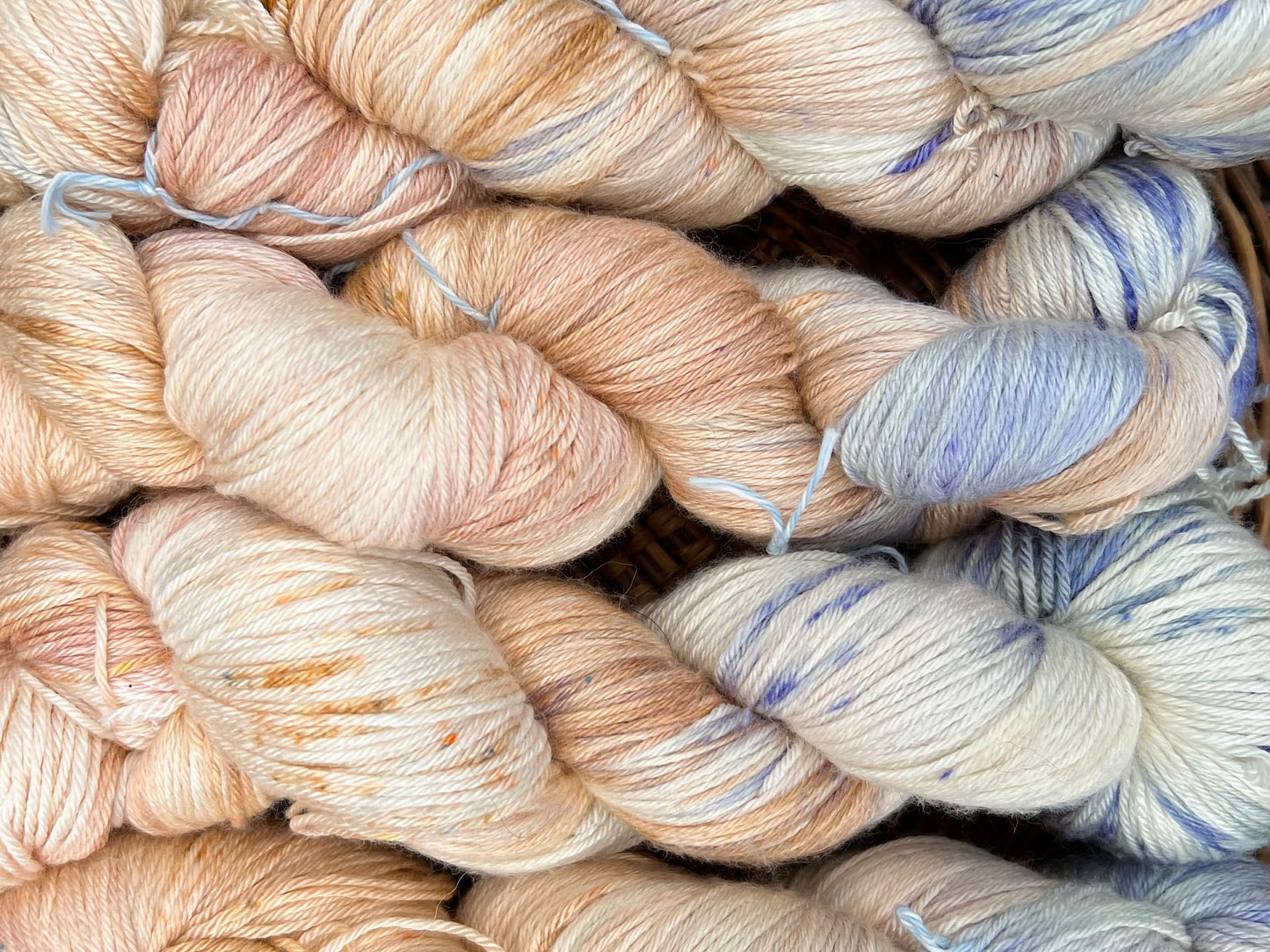 Håndfarvet merino og morbærsilke