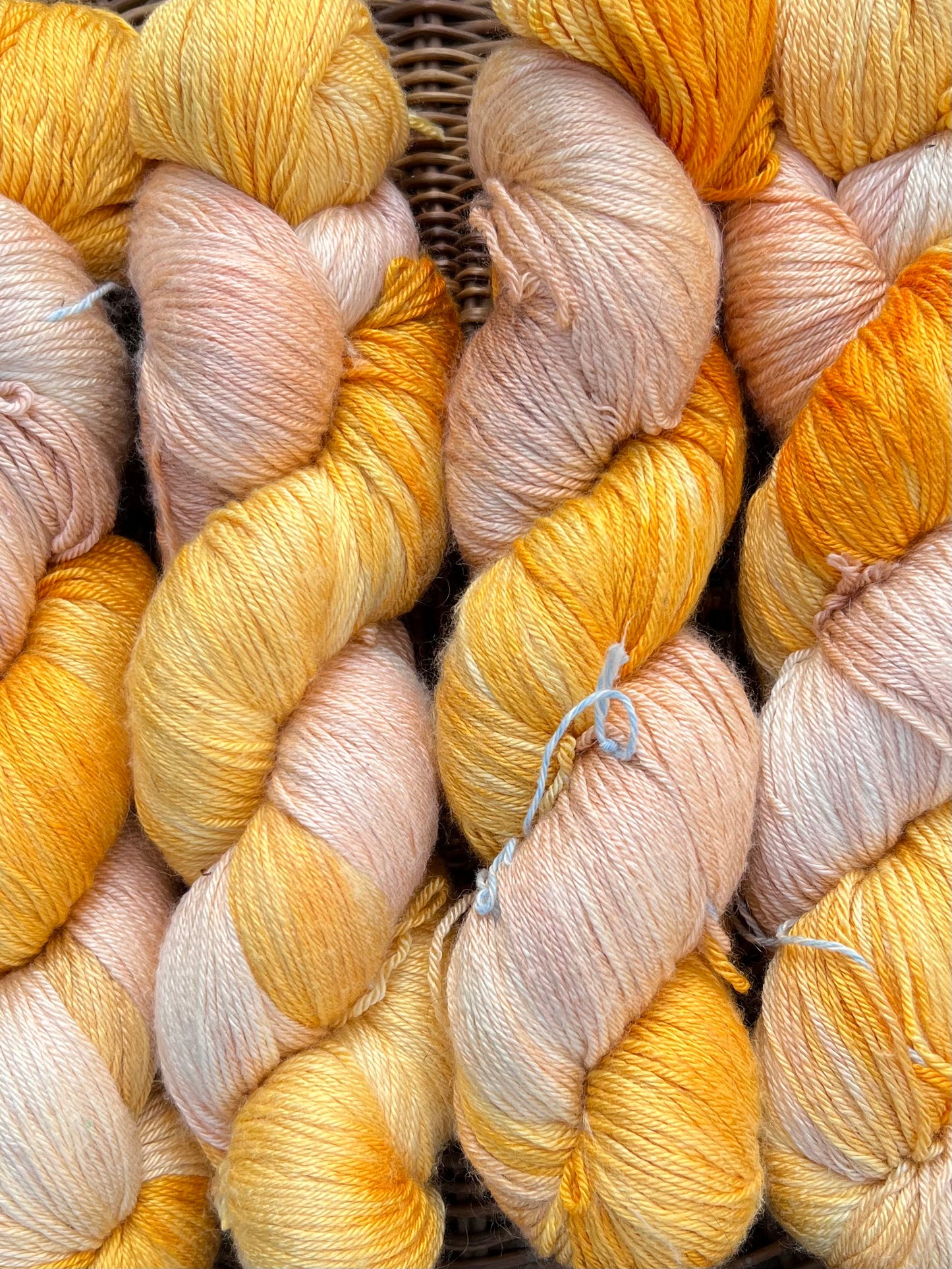 Håndfarvet merino og morbærsilke