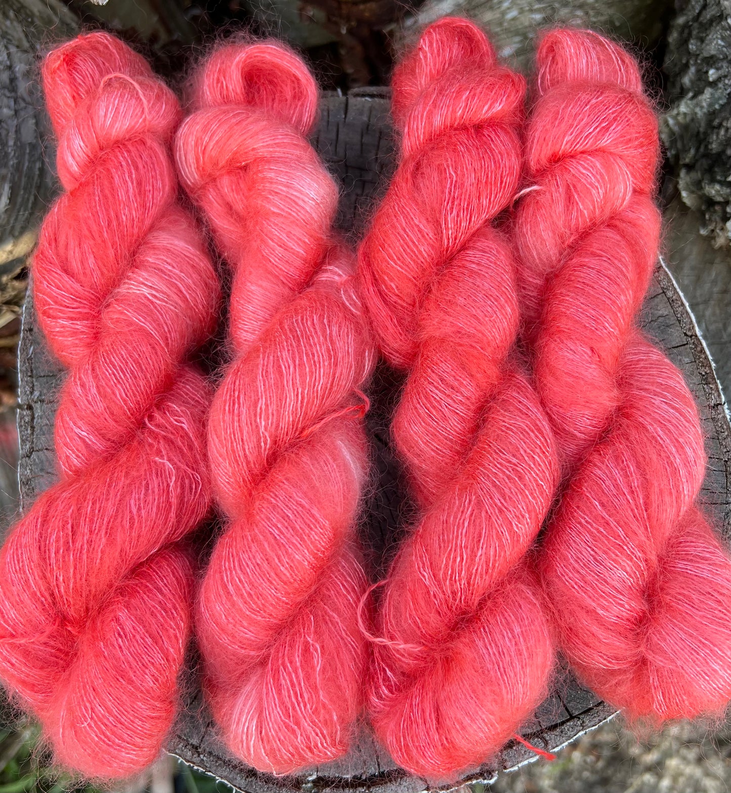 Håndfarvet silkemohair 60/40