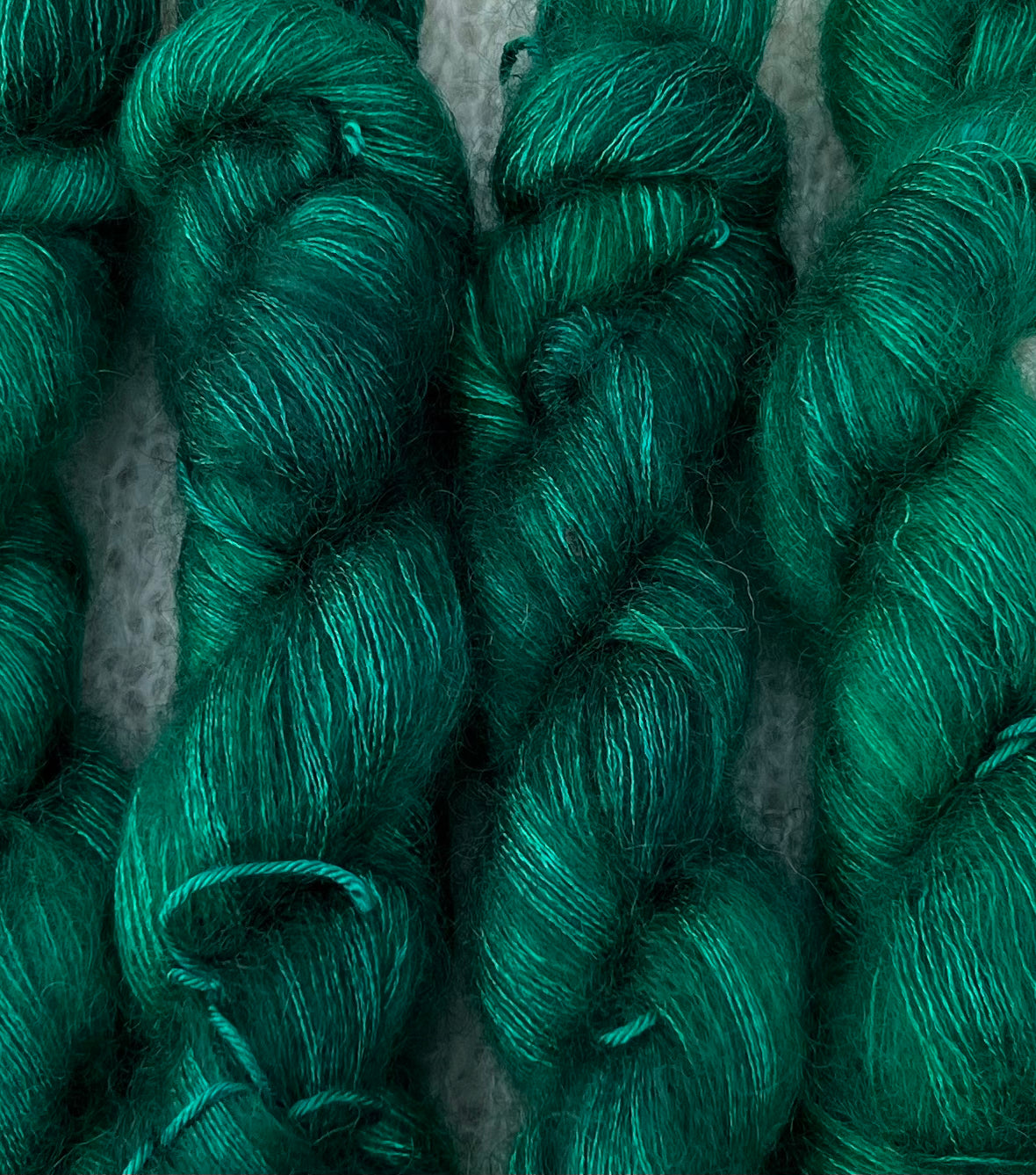 Håndfarvet silkemohair 60/40