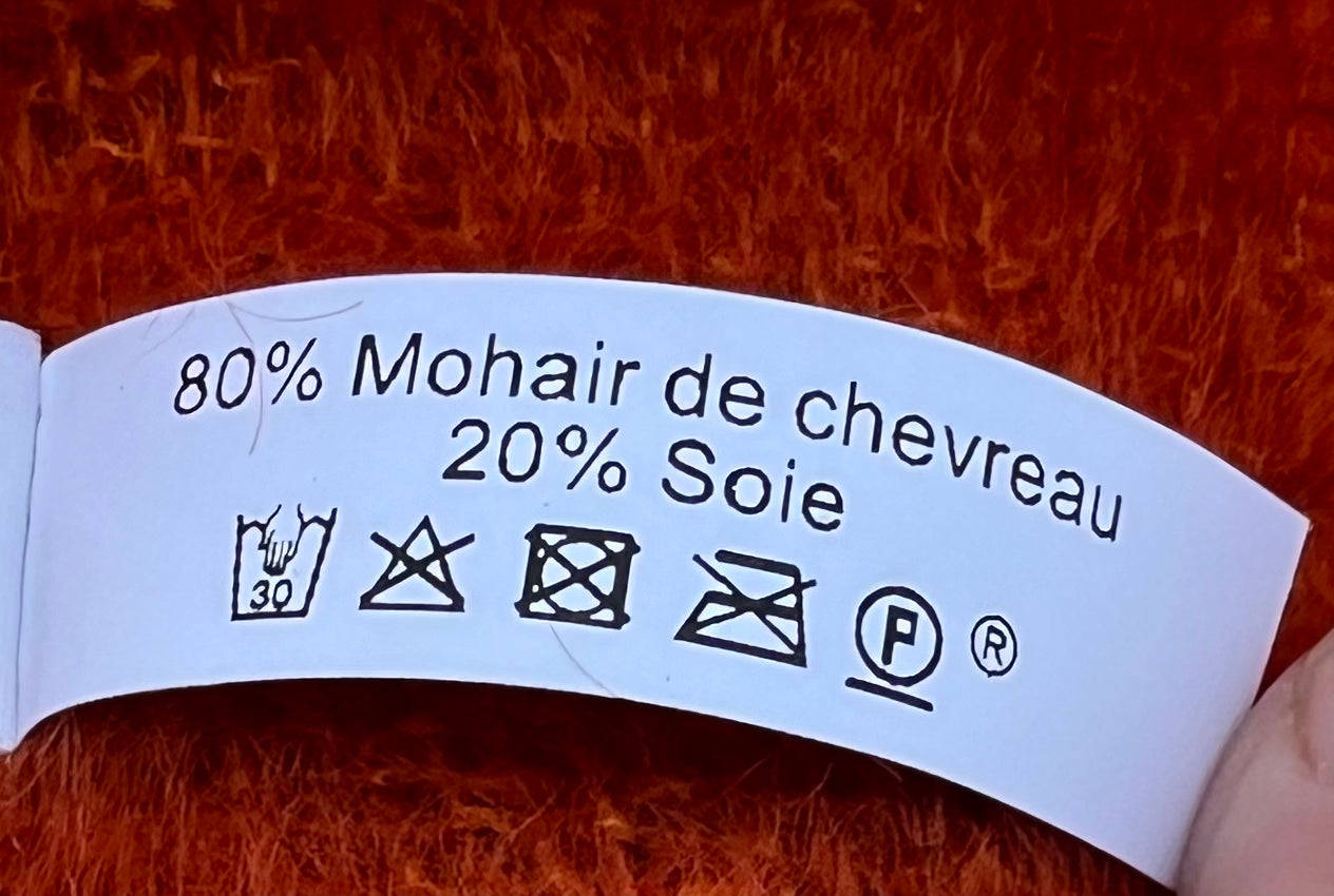 Vævet halstørklæde orange