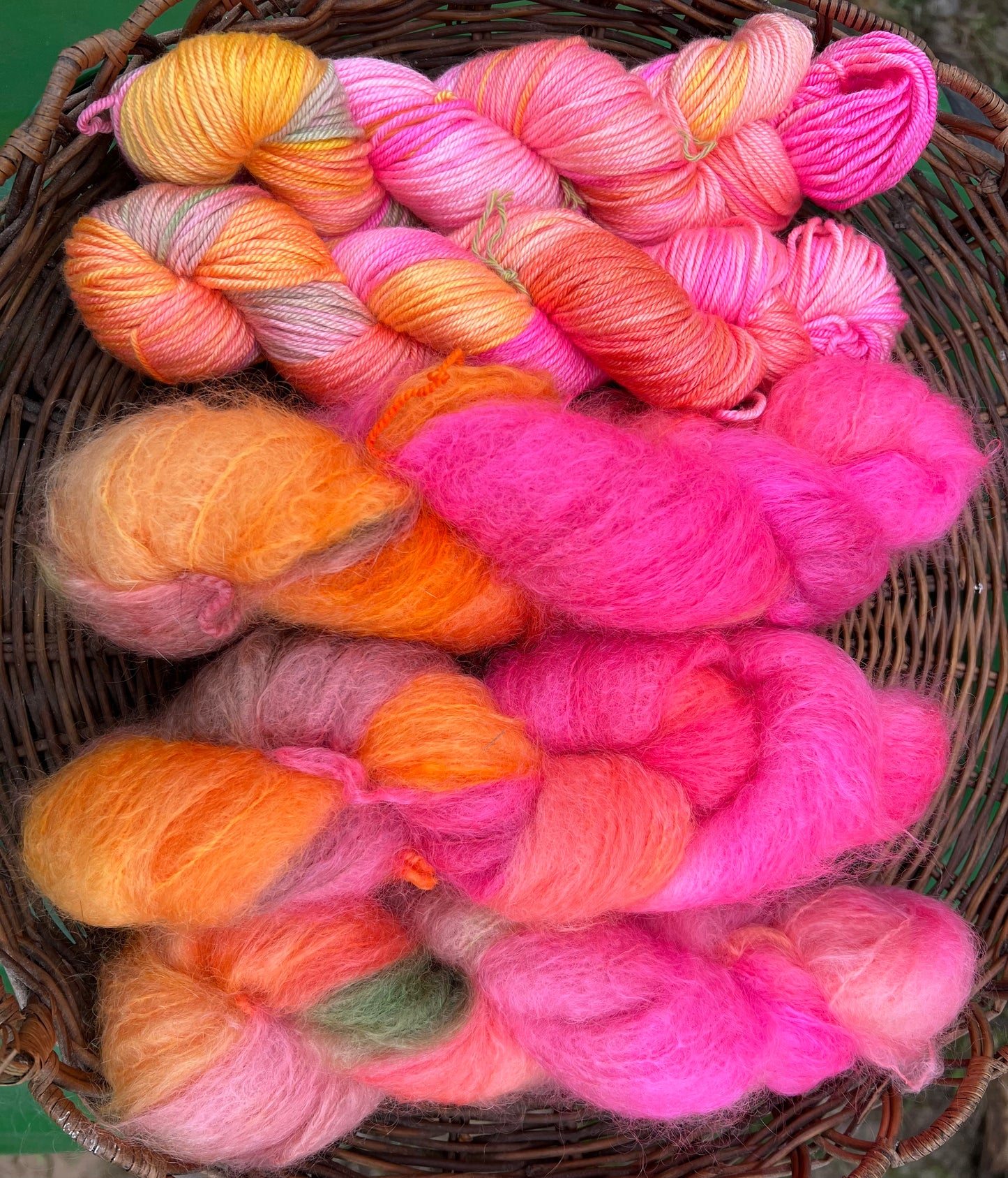 Håndfarvet merino og morbærsilke