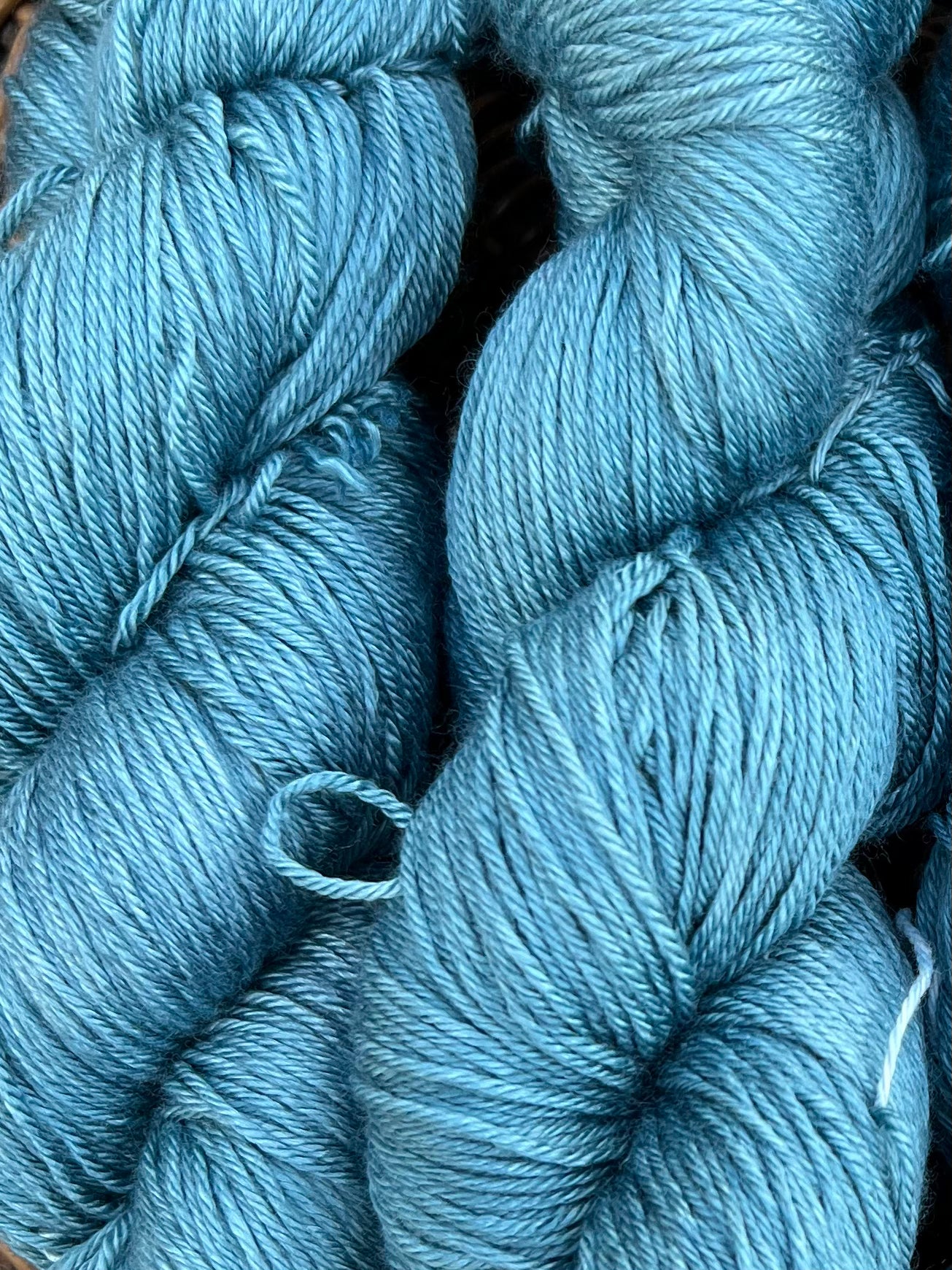 Håndfarvet merino og morbærsilke