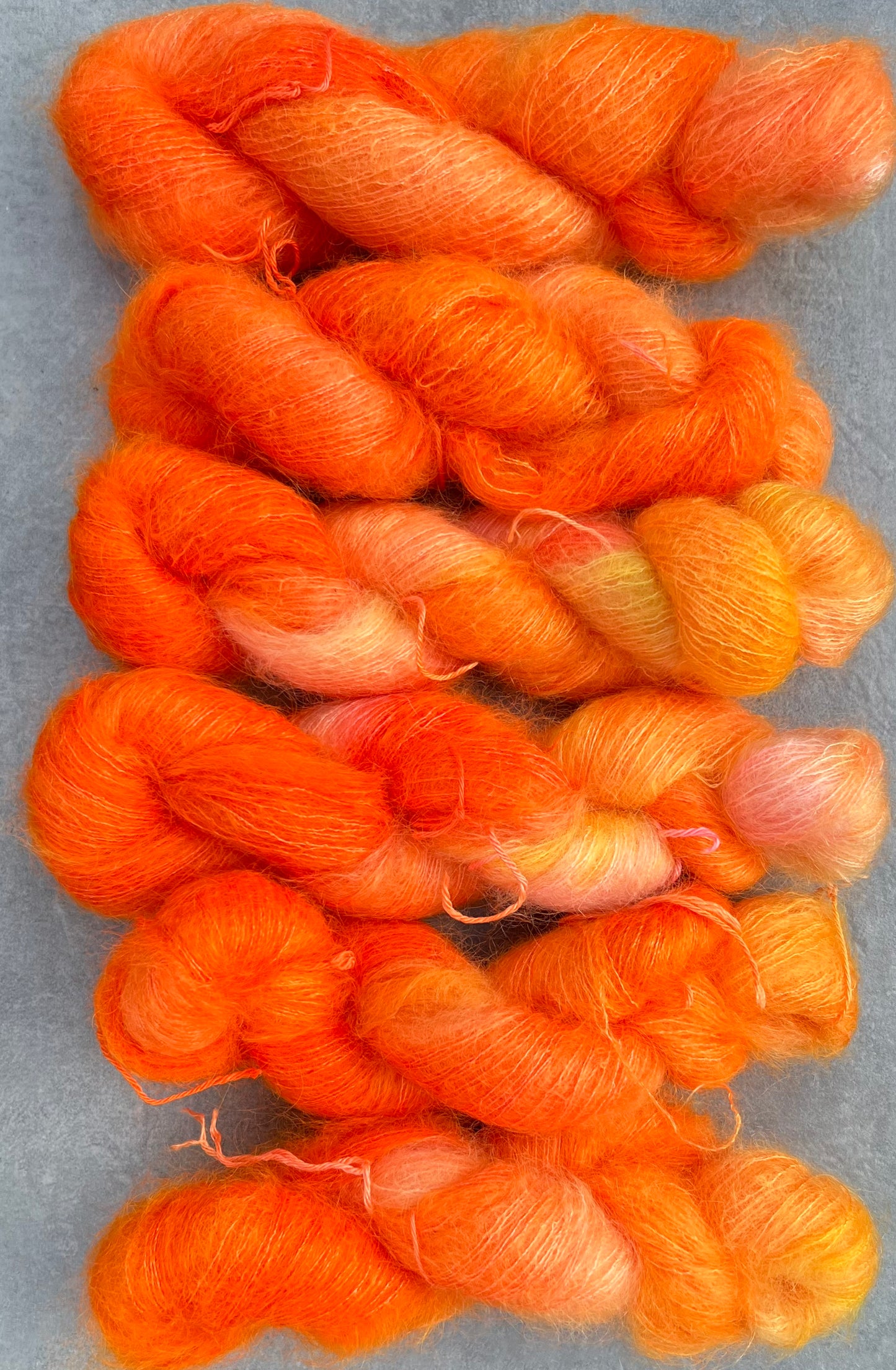 Håndfarvet 'velfærds' mohair