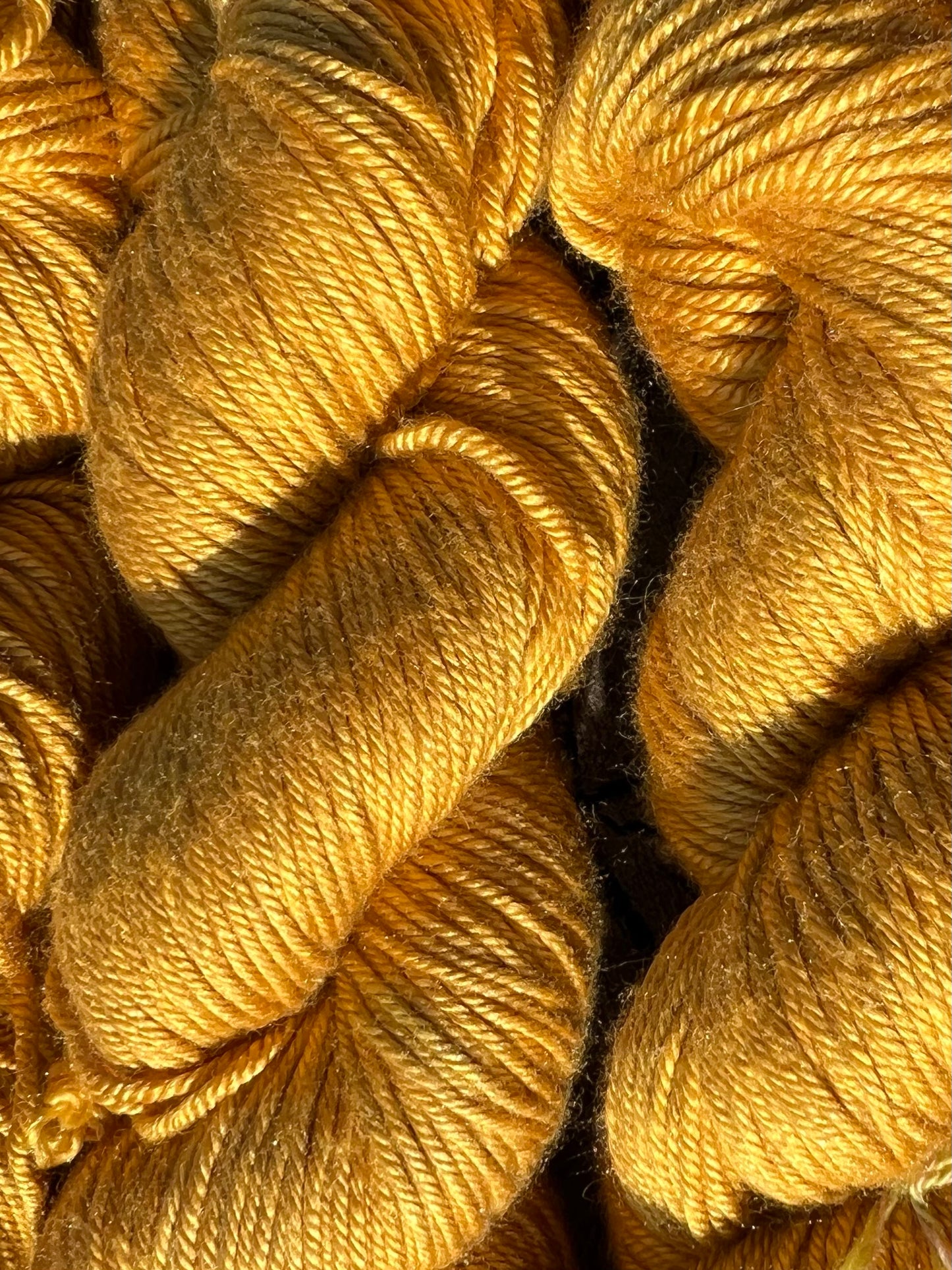 Håndfarvet merino og morbærsilke 50/50