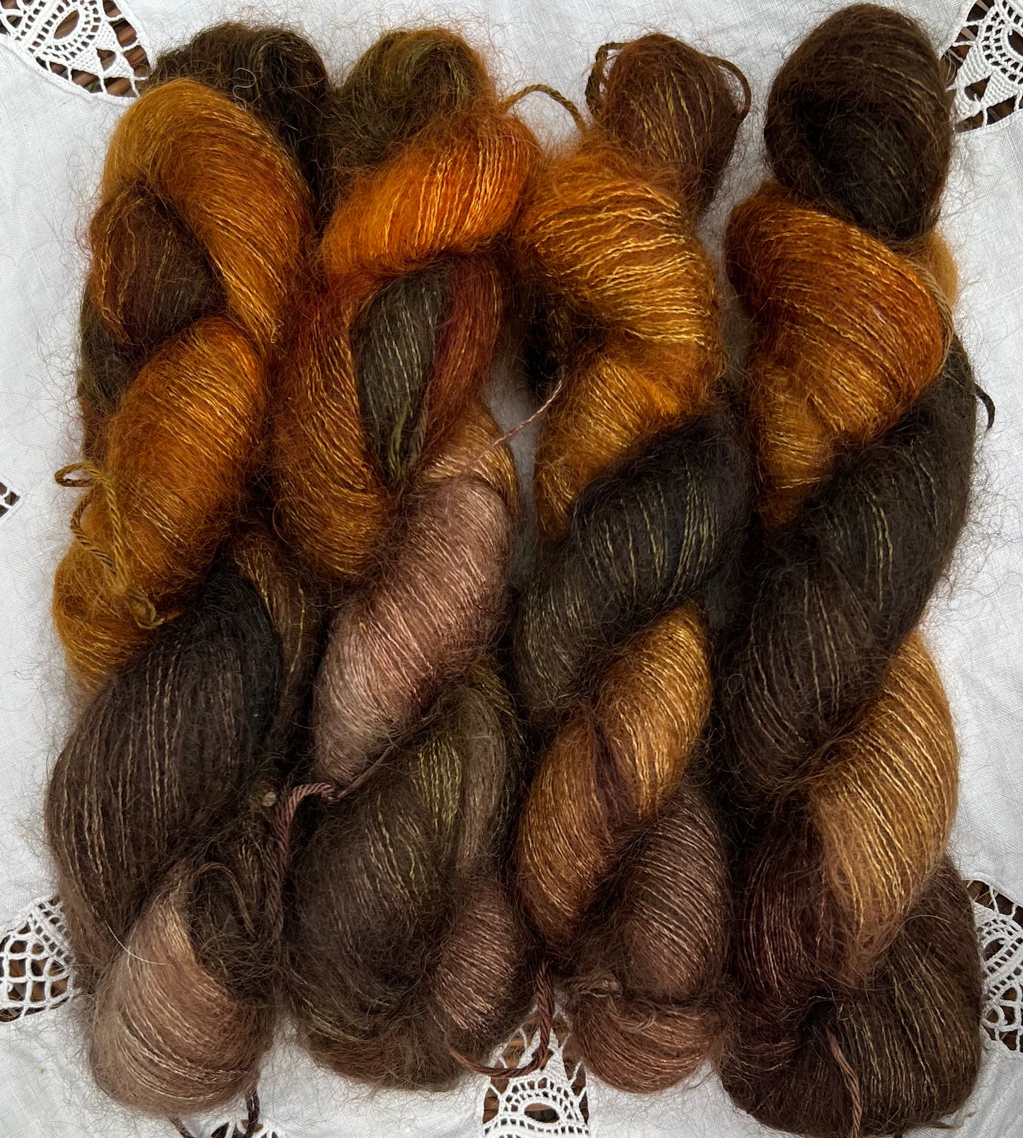 Håndfarvet silkemohair 60/40