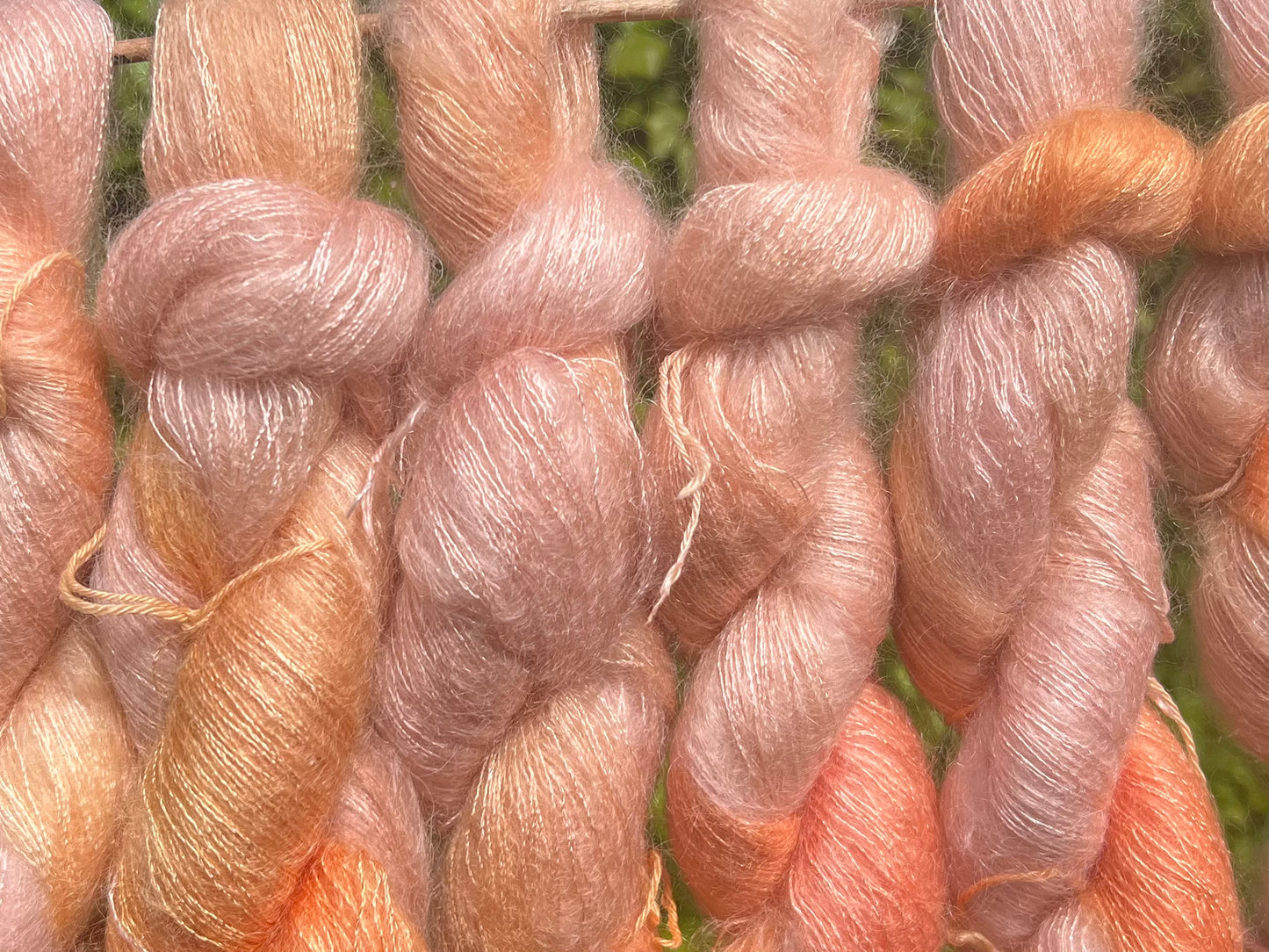 Håndfarvet silkemohair 60/40