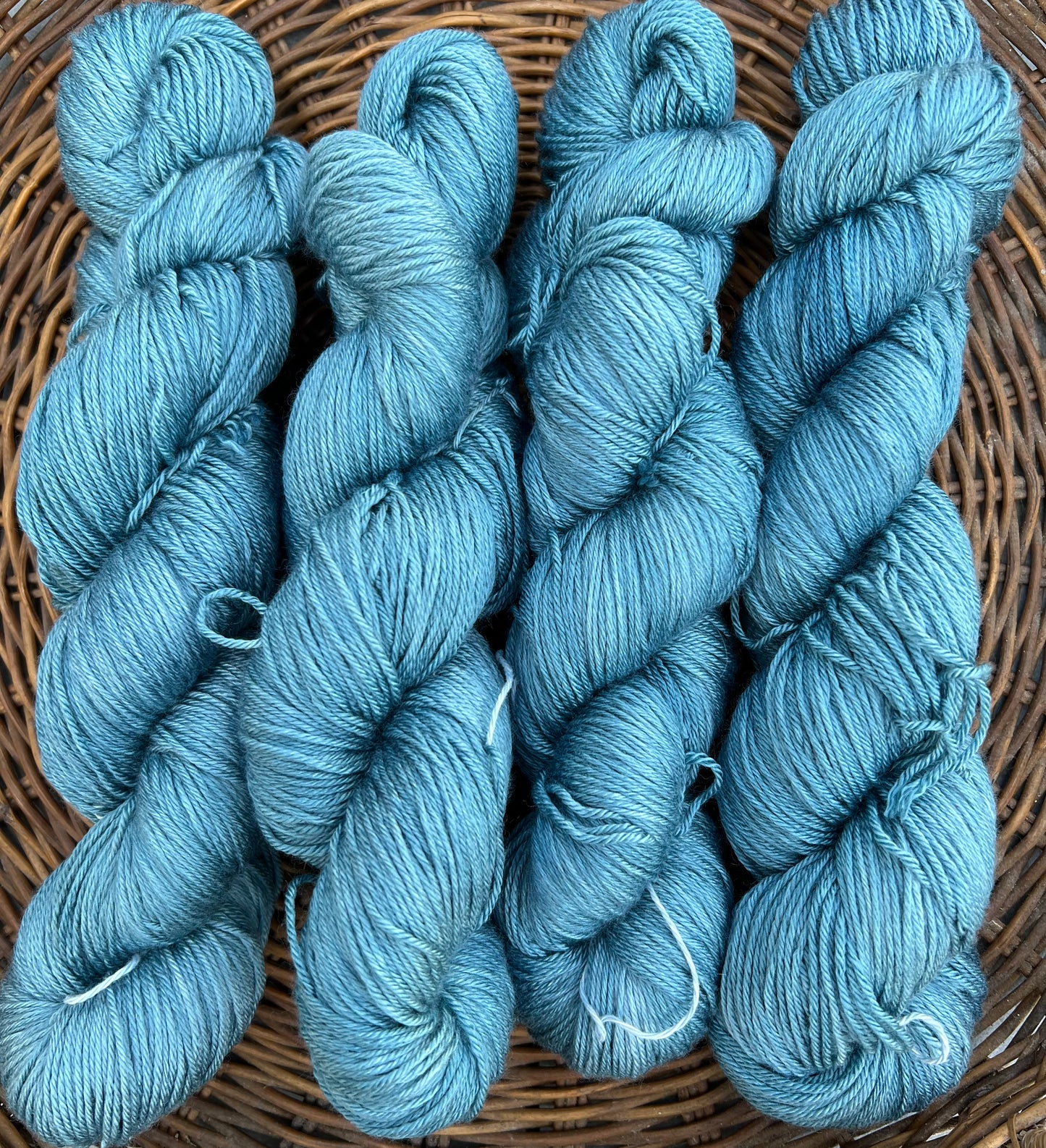 Håndfarvet merino og morbærsilke