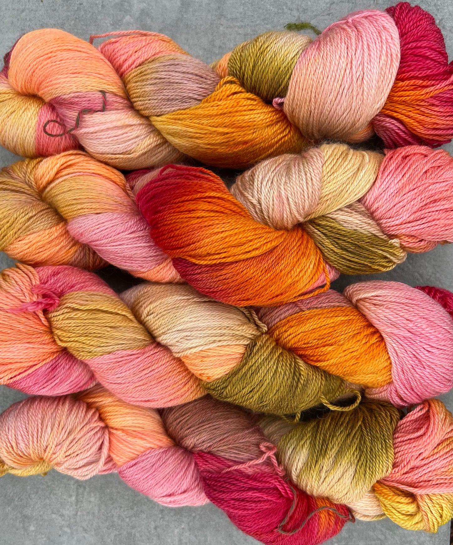 Håndfarvet sw merino, cashmere og silke