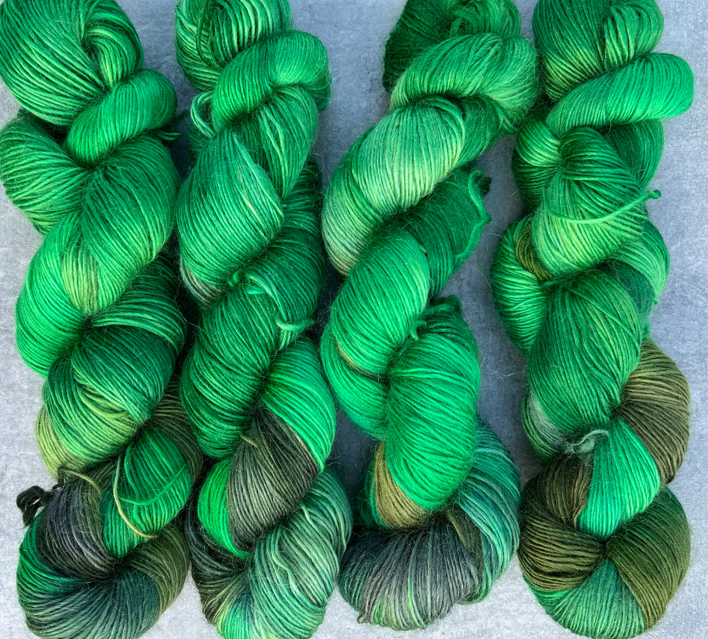 Håndfarvet merino og mohair