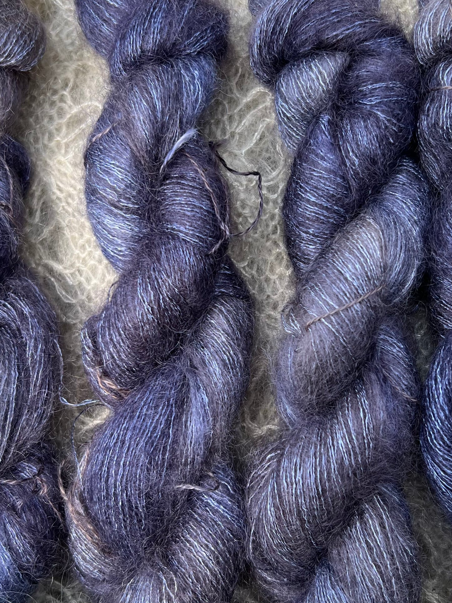 Håndfarvet silkemohair 60/40