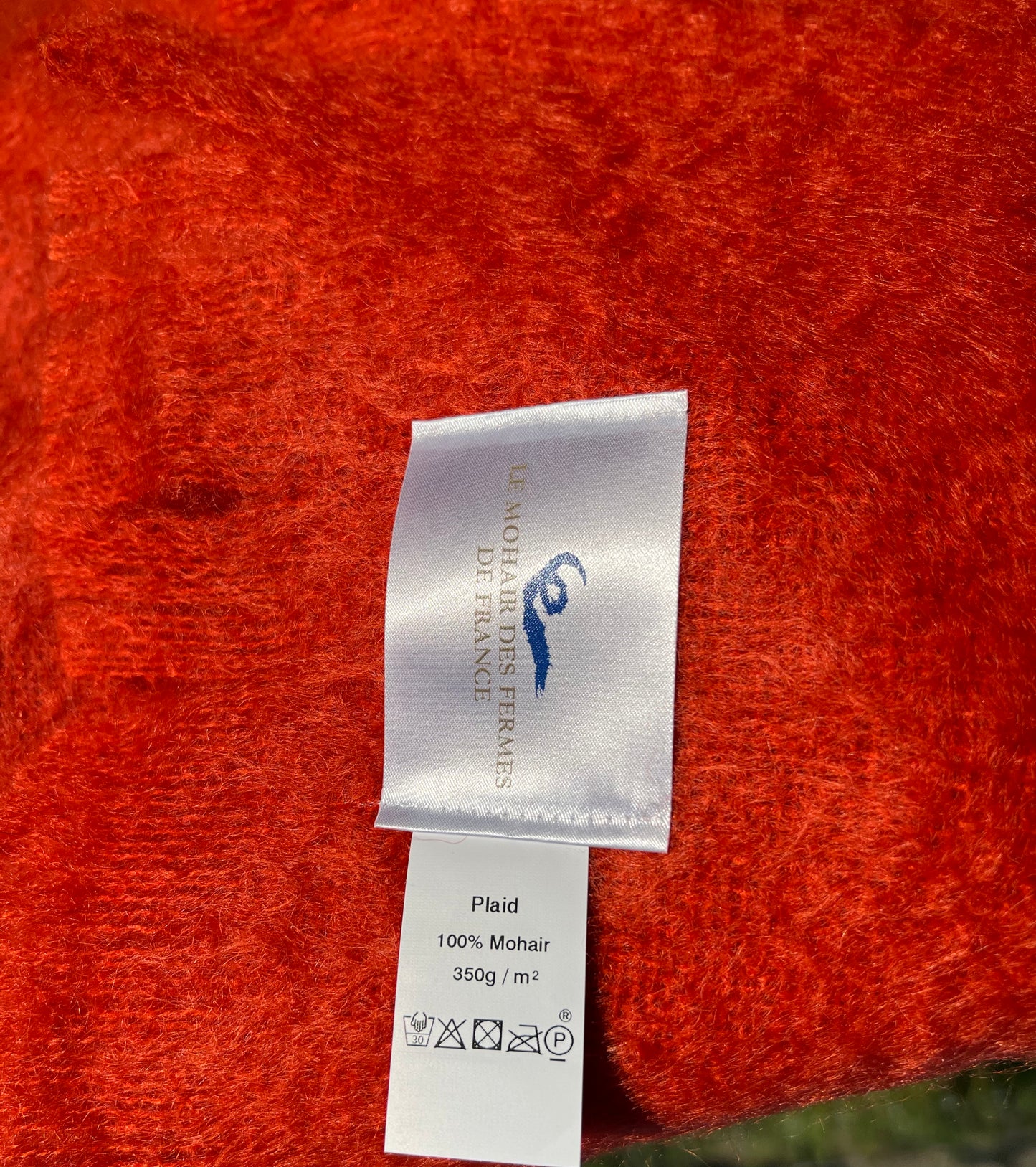 Plaid 100% mohair