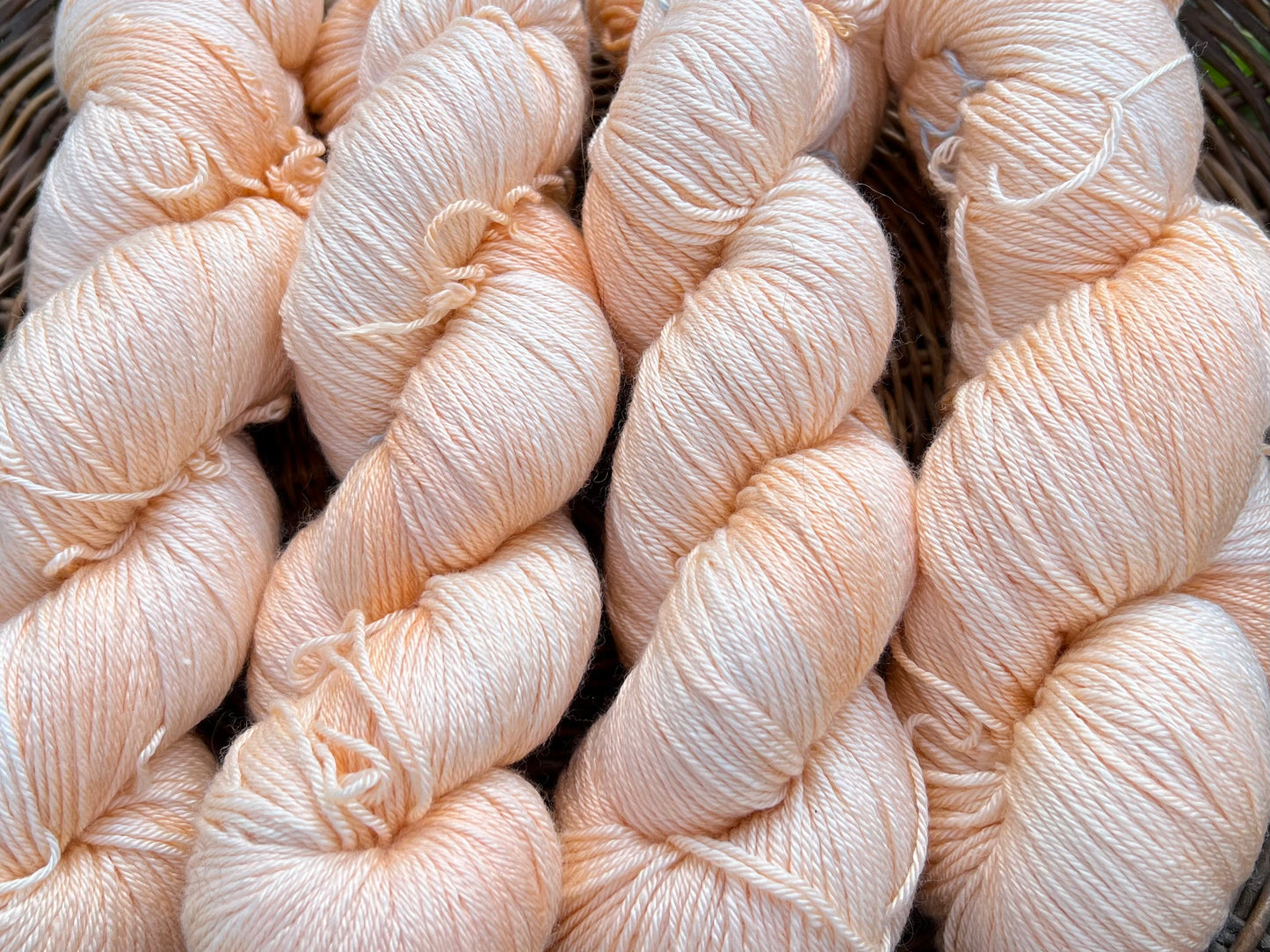 Håndfarvet merino og morbærsilke