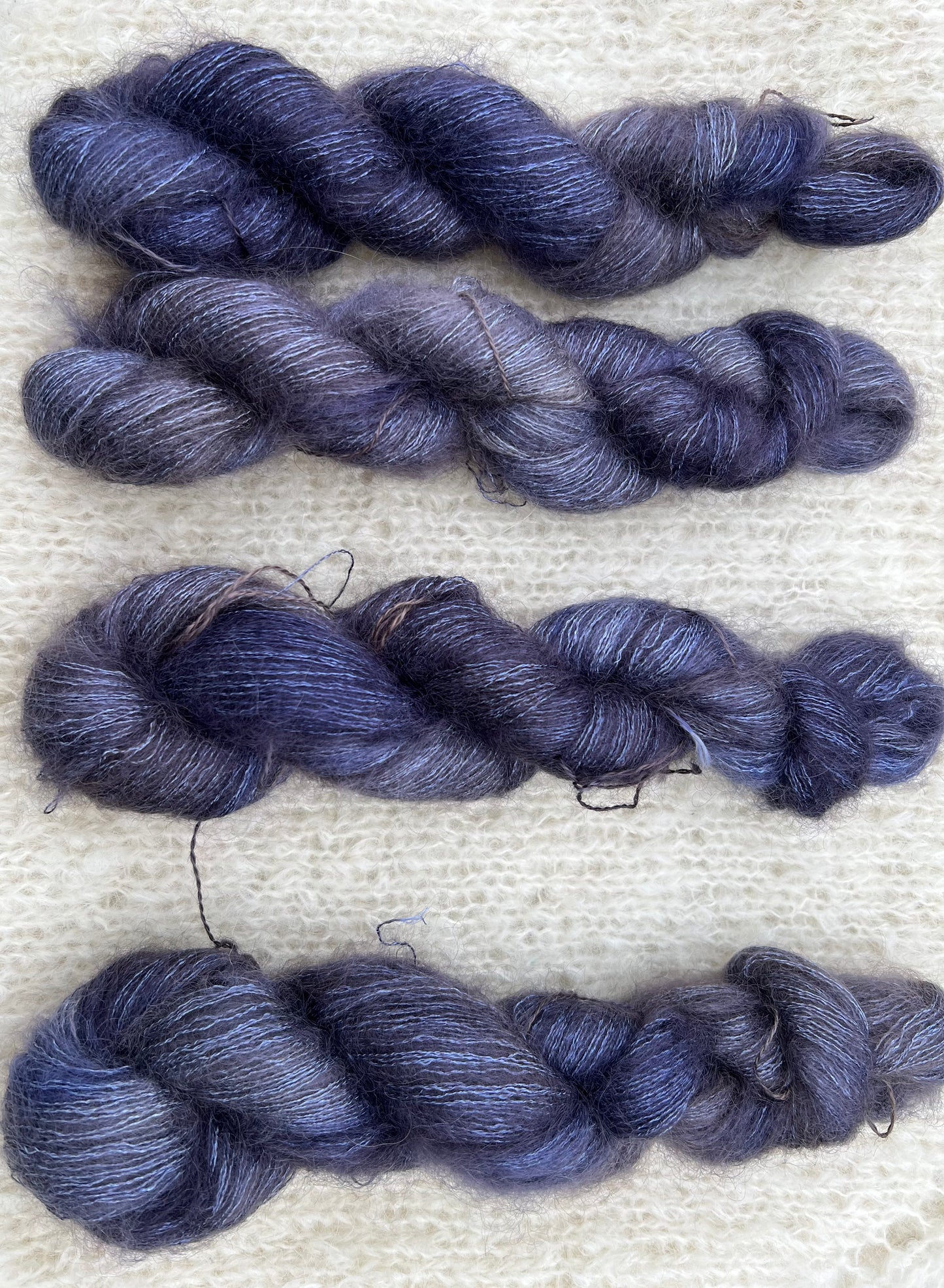 Håndfarvet silkemohair 60/40