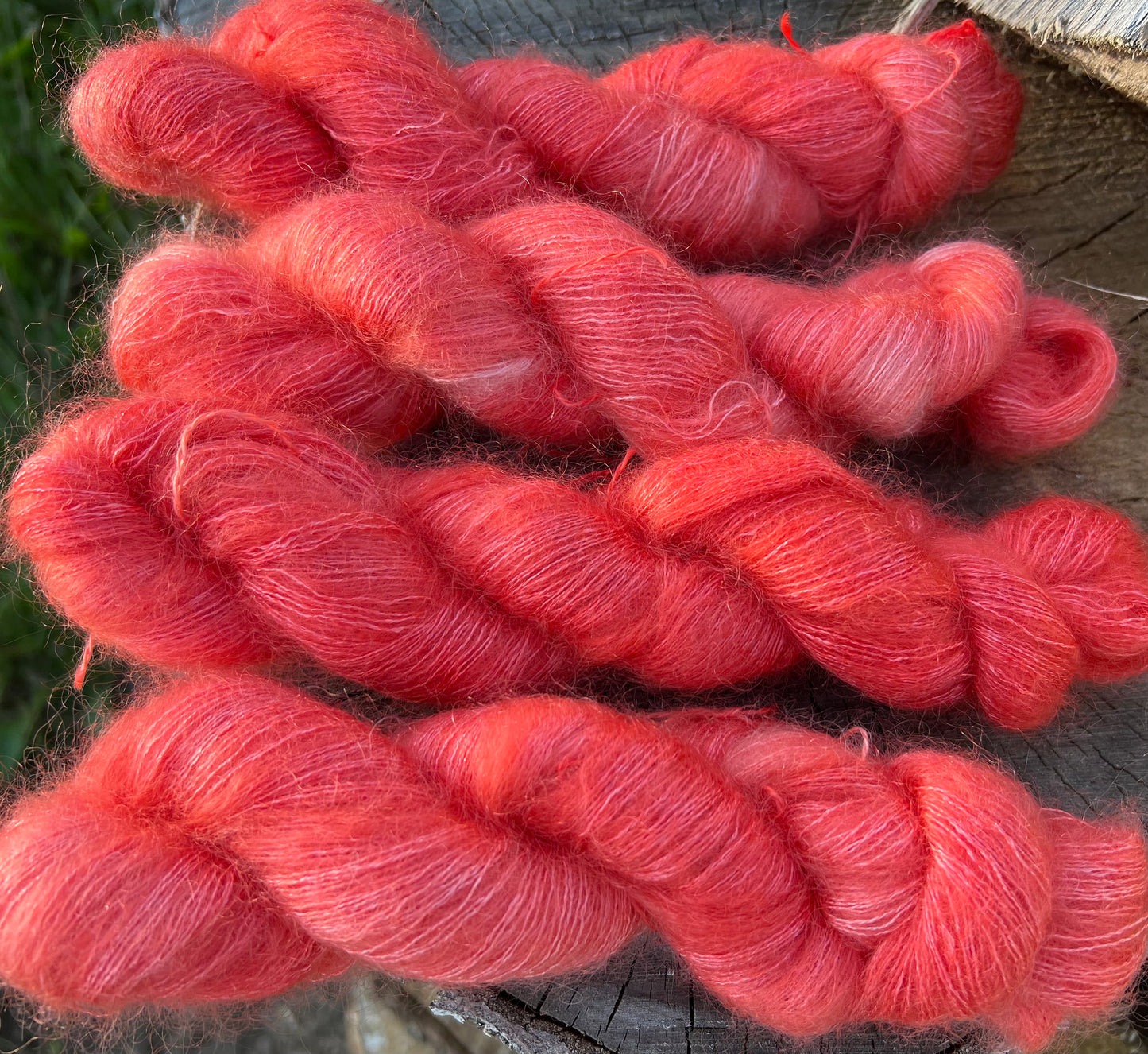Håndfarvet silkemohair 60/40