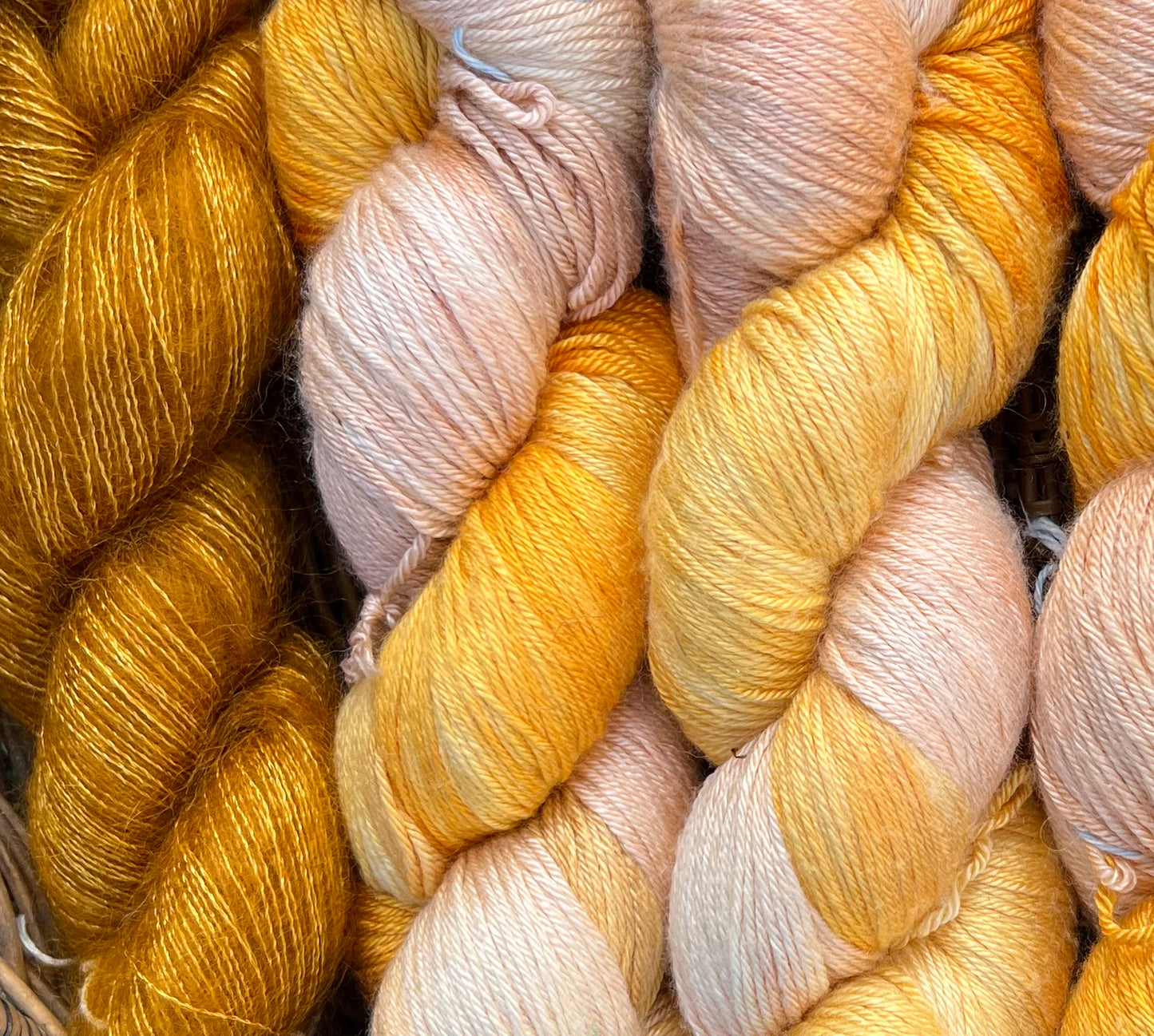 Håndfarvet merino og morbærsilke