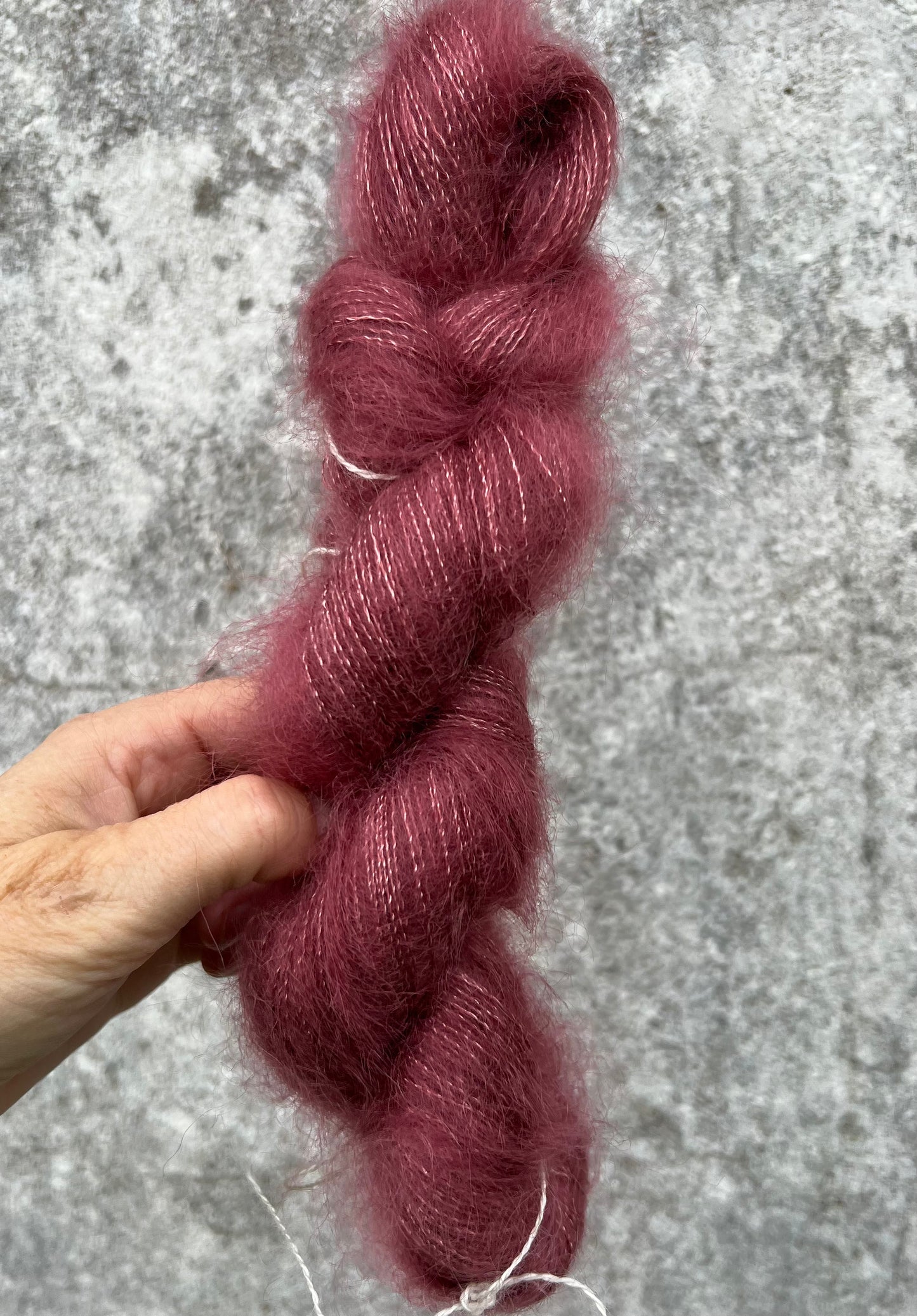 Velfærdsmohair Gammelrosa