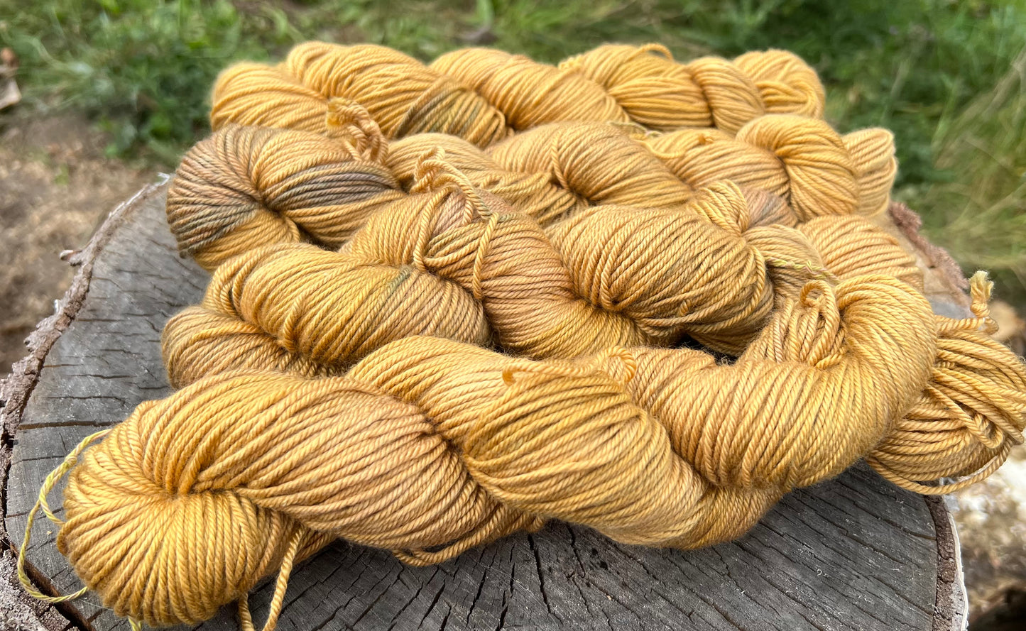 Håndfarvet sw merino og morbærsilke