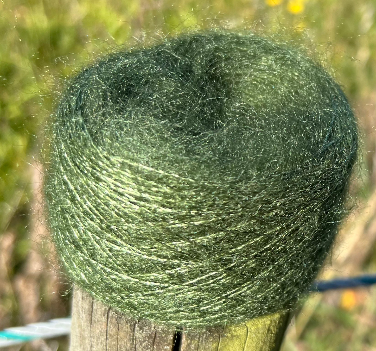 Silkemohair 60/40 Spiruline i 20 gram nøgler