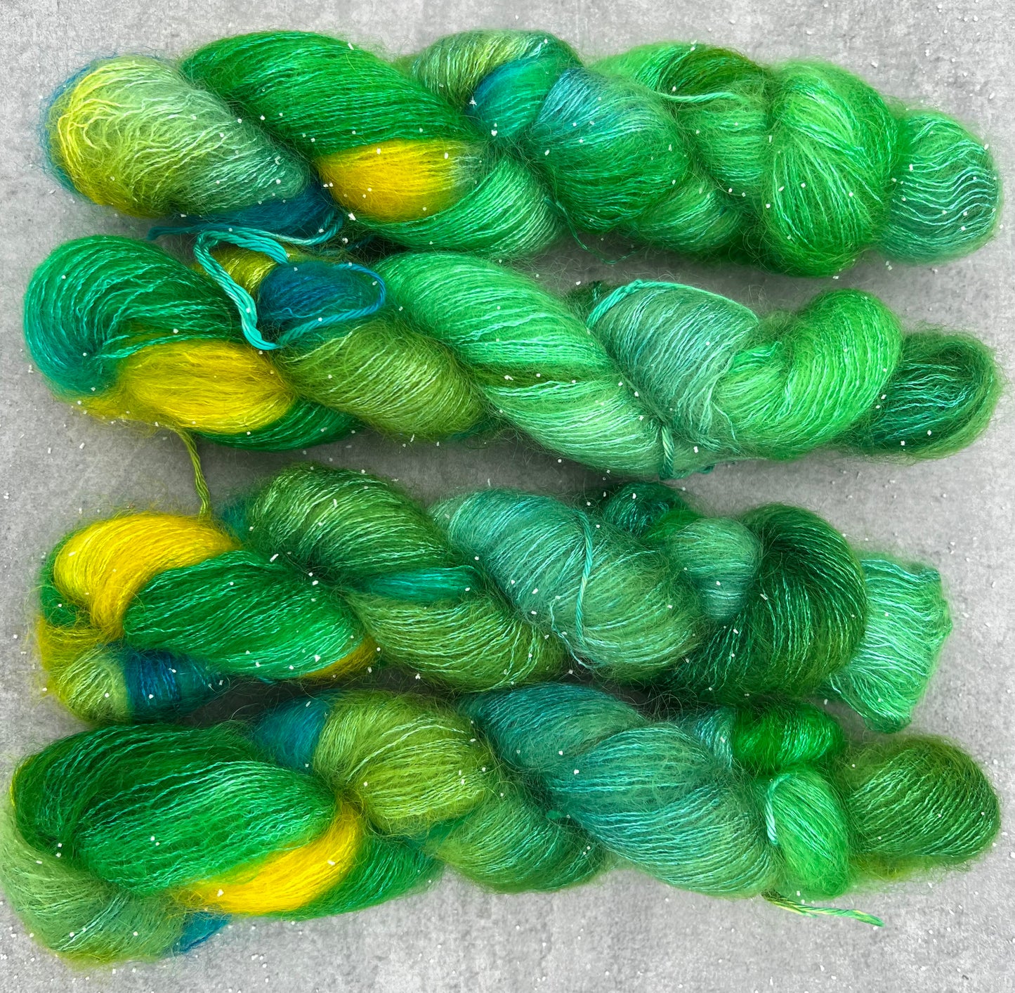 Håndfarvet silkemohair 60/40