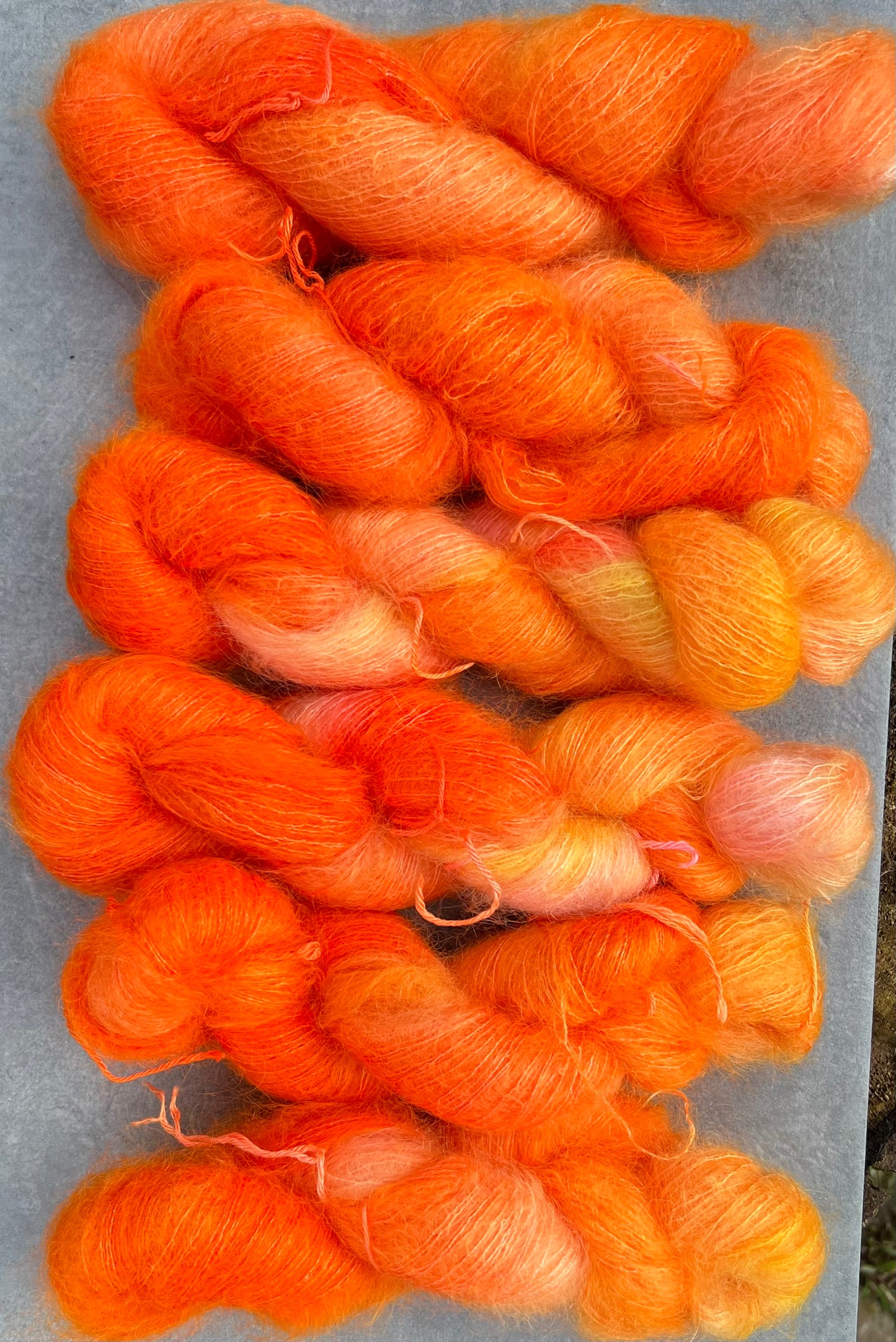 Håndfarvet 'velfærds' mohair