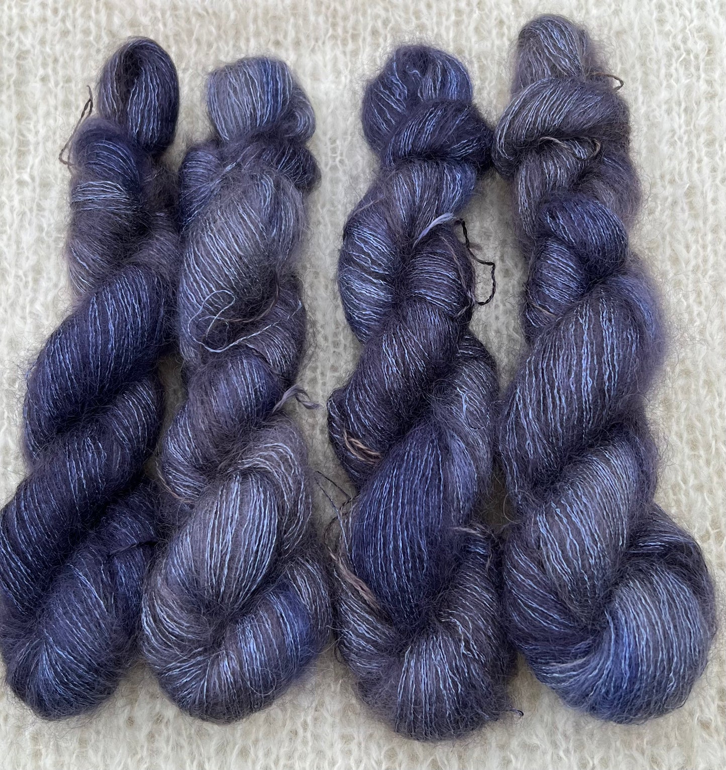 Håndfarvet silkemohair 60/40