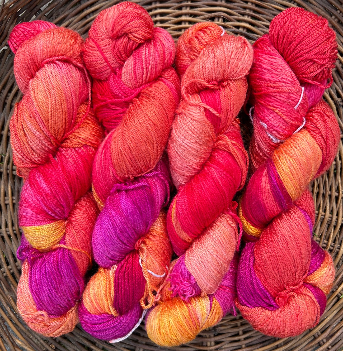 Håndfarvet merino og morbærsilke