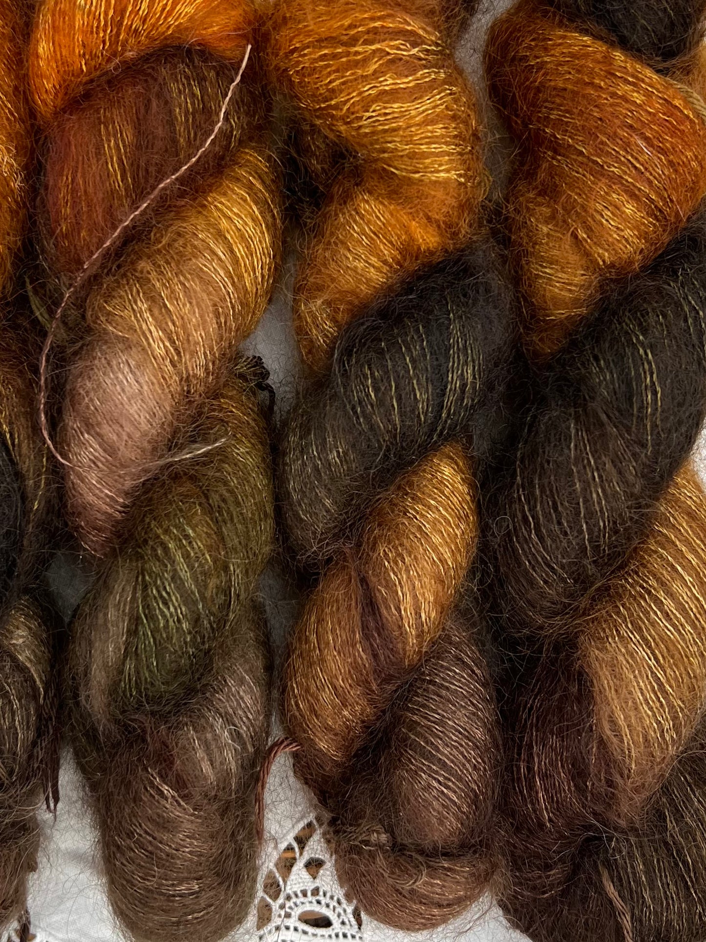 Håndfarvet silkemohair 60/40