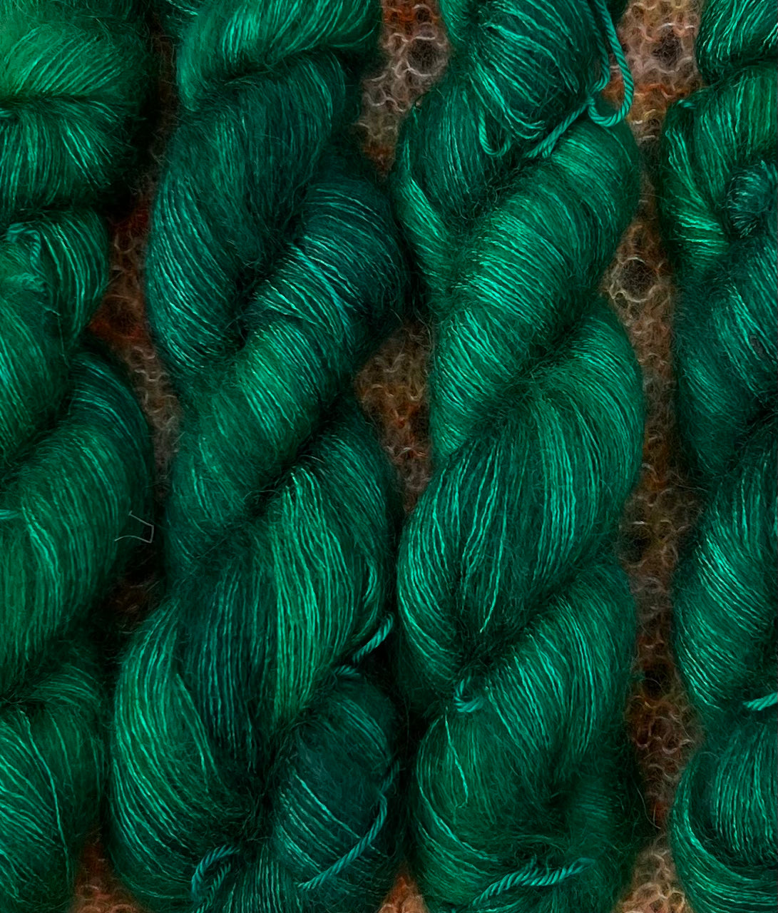 Håndfarvet silkemohair 60/40