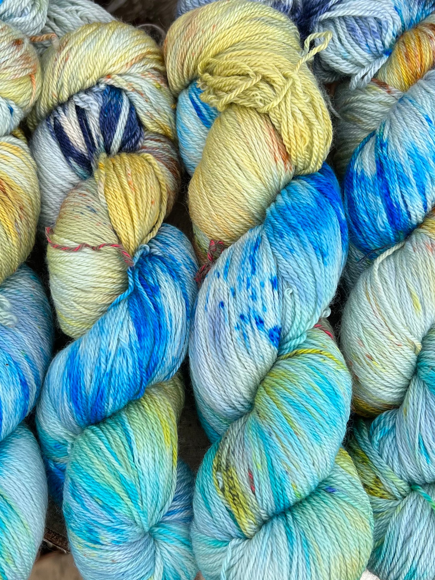 Håndfarvet sw merino/silke/cashmere