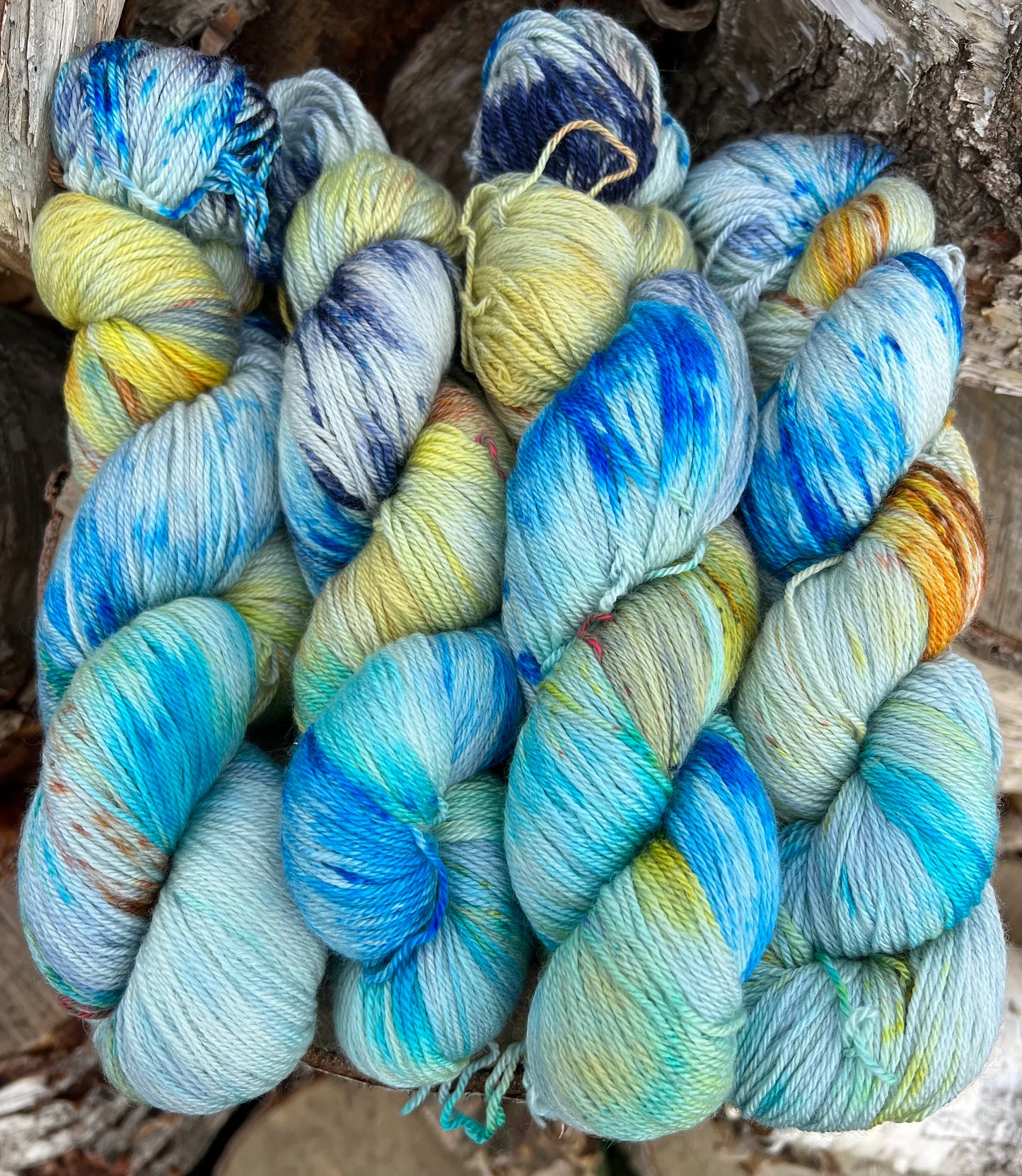 Håndfarvet sw merino/silke/cashmere