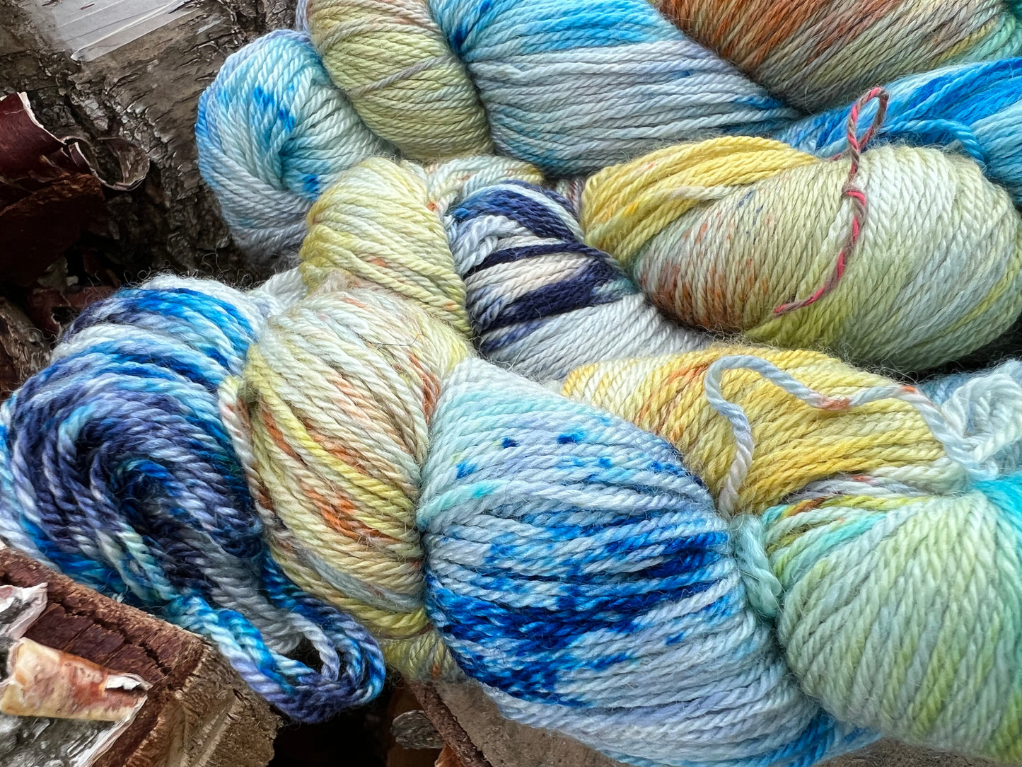 Håndfarvet sw merino/silke/cashmere