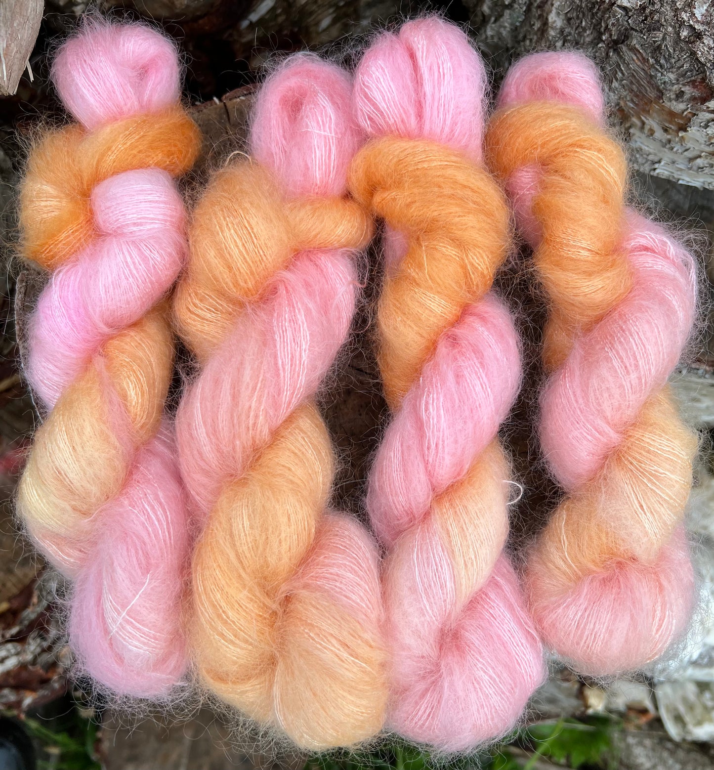 Håndfarvet 'velfærds' mohair