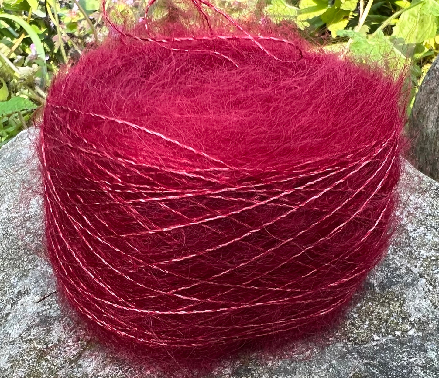 Silkemohair 60/40 Granatæble