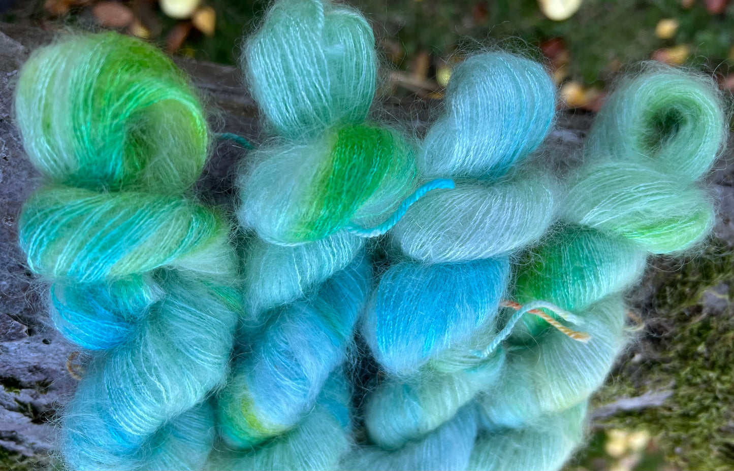 Håndfarvet silkemohair 60/40