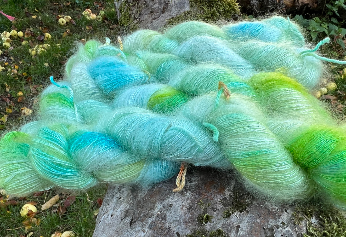 Håndfarvet silkemohair 60/40