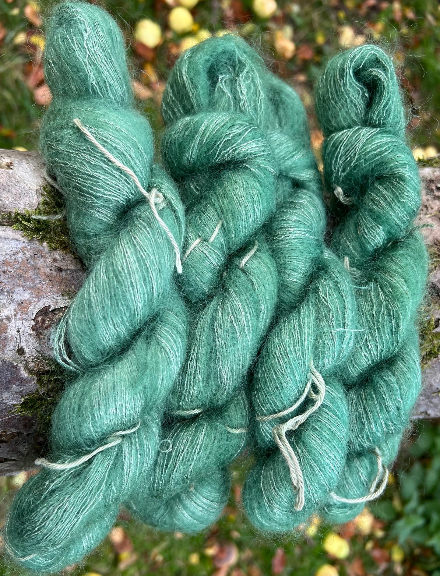 Håndfarvet silkemohair 60/40