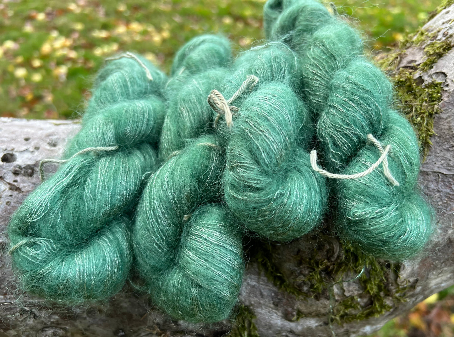 Håndfarvet silkemohair 60/40