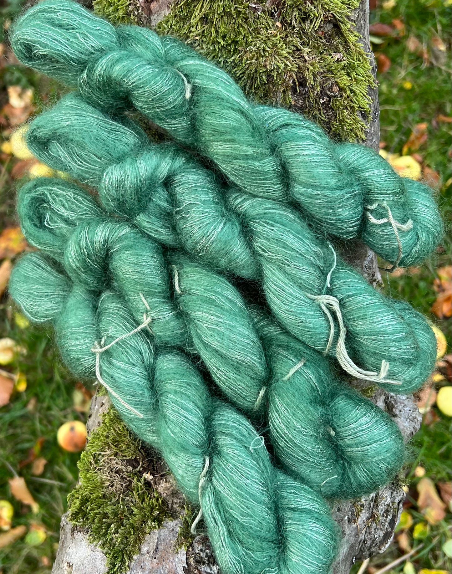 Håndfarvet silkemohair 60/40