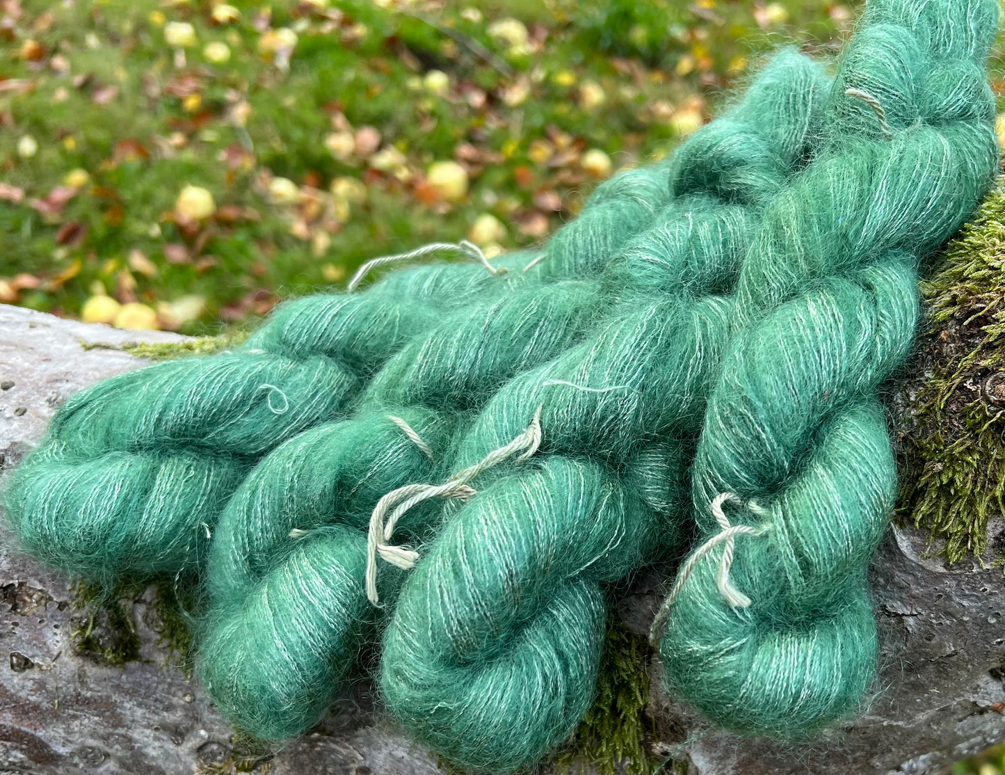 Håndfarvet silkemohair 60/40