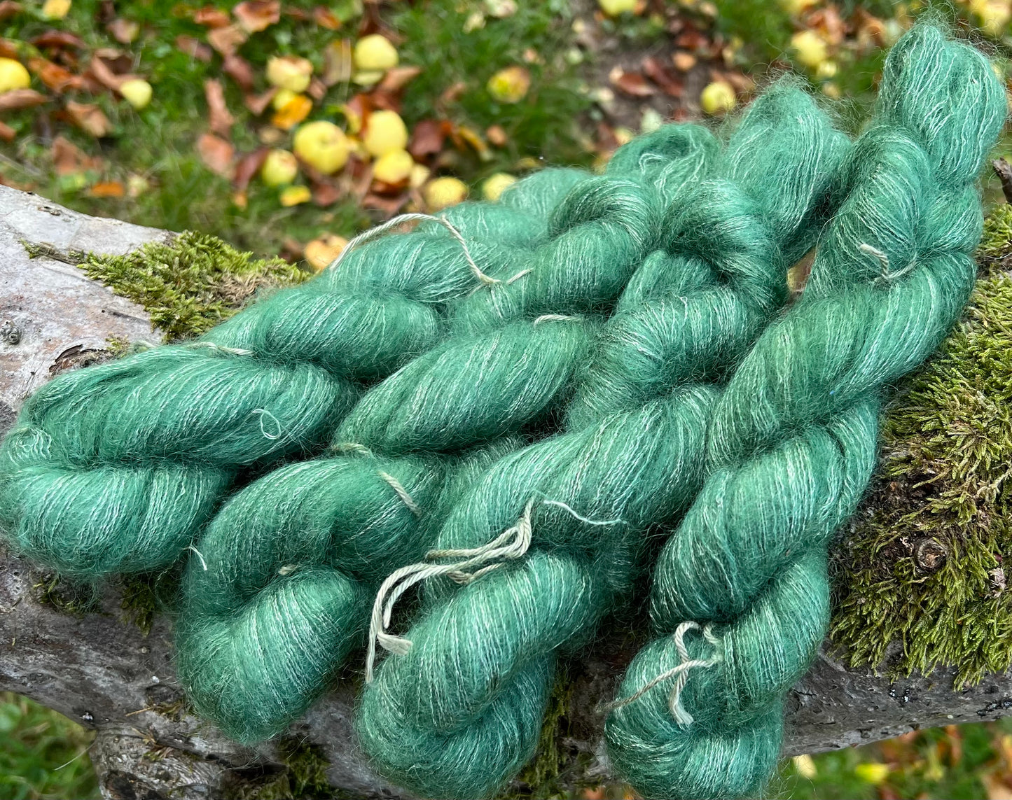 Håndfarvet silkemohair 60/40