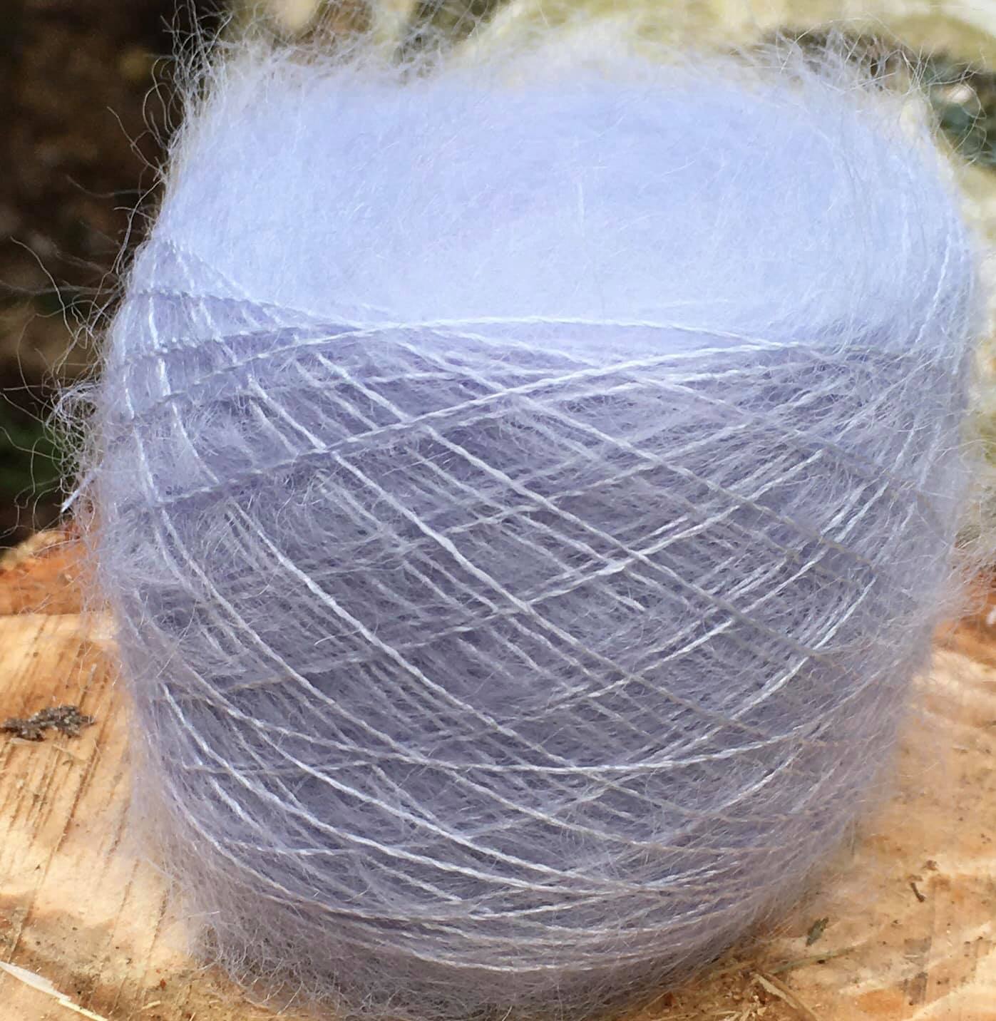 Silkemohair 60/40 Lys blå